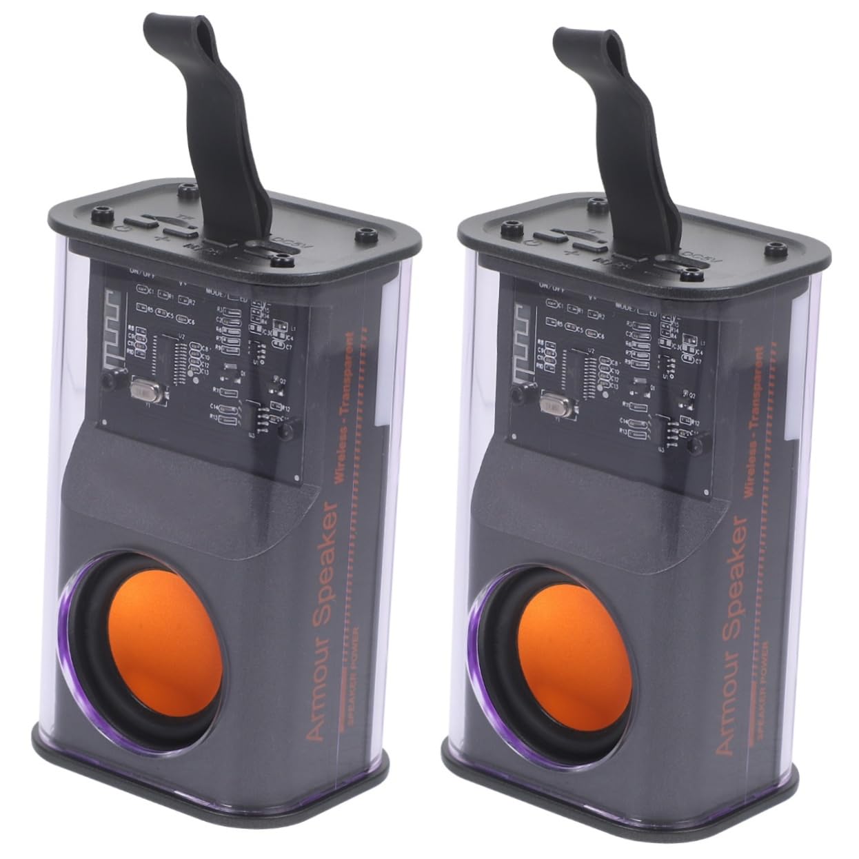 DOITOOL 2-Pack Mini Bluetooth Speaker with Night Light - Portable USB Computer Soundbar for Desktop, Travel, Bedroom & Office | Dual Function Audio & Ambient Lighting for Gaming, Music & Relaxation