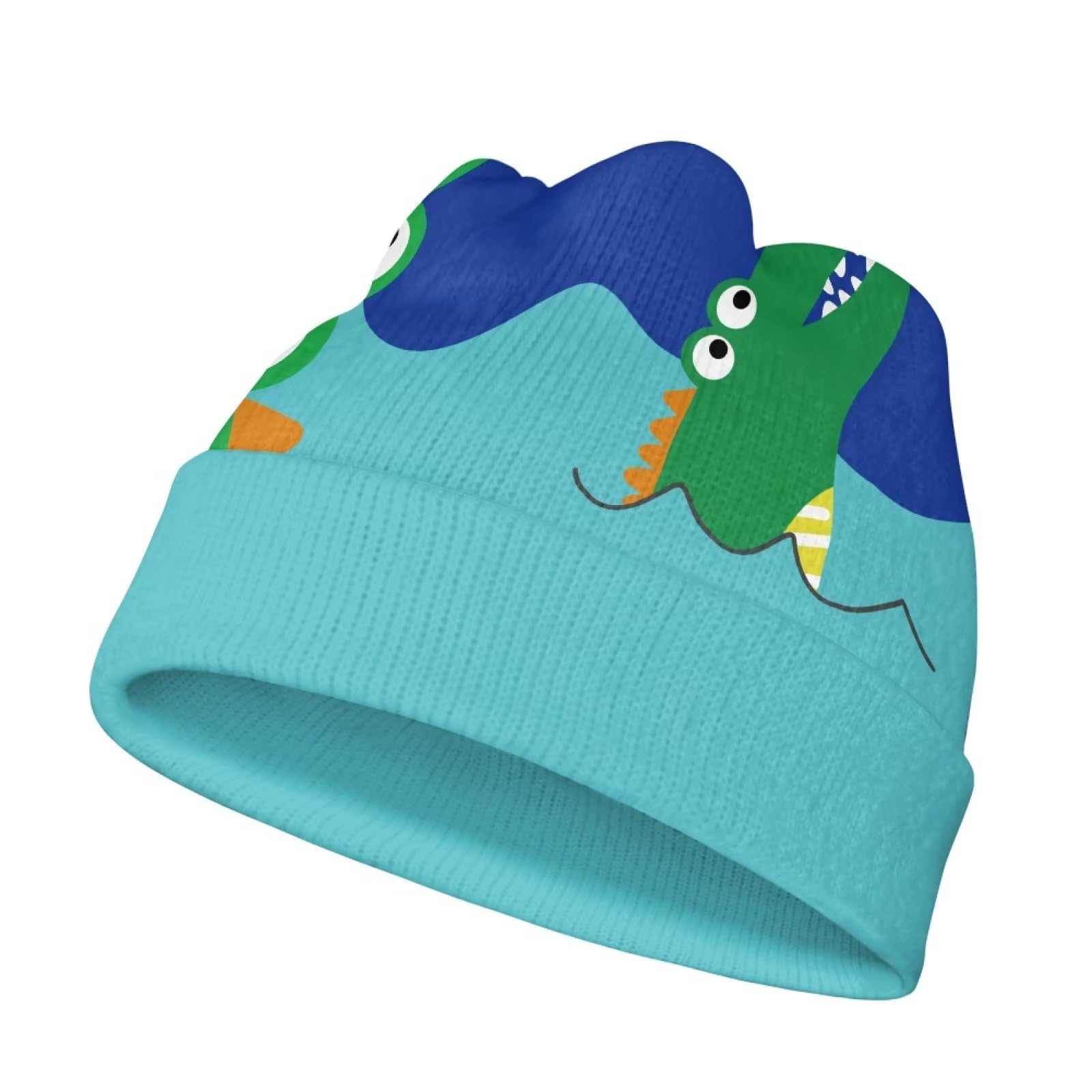 Kids Cartoon Beanies - Warm Winter Hats for Boys & Girls | Soft Knit Cuffed Skull Cap | Birthday Gift | Perfect for Outdoor Play, Snow Days & Holiday Photos