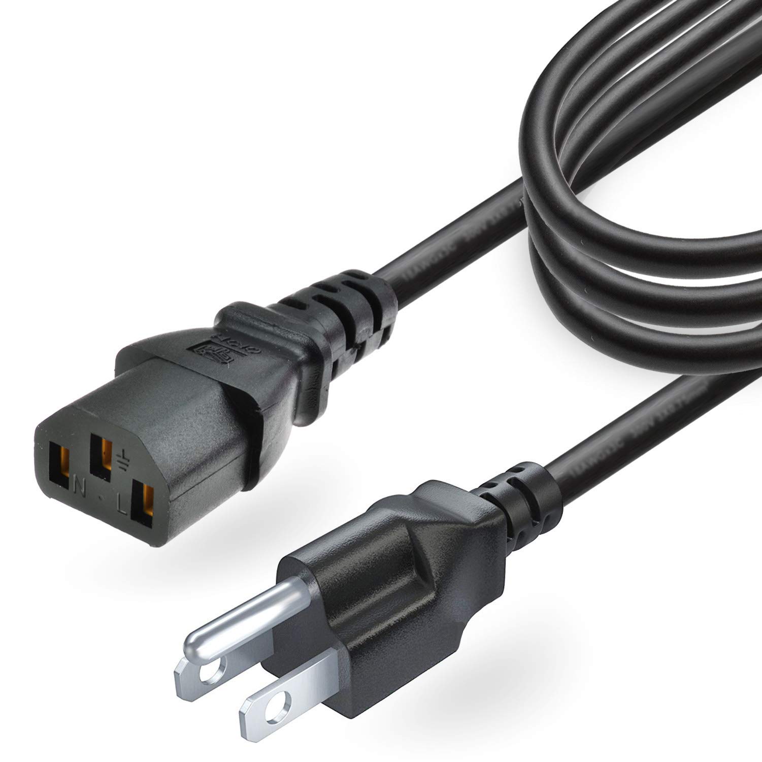 T POWER 4 FT Long 3 Prong AC Power Cord Replacement for Instant Pot, Rice Cooker, Soy Milk Maker - Universal Kitchen Appliance Power Cable (Model PC-WAL1) - Perfect for Home Cooking & Small Appliances