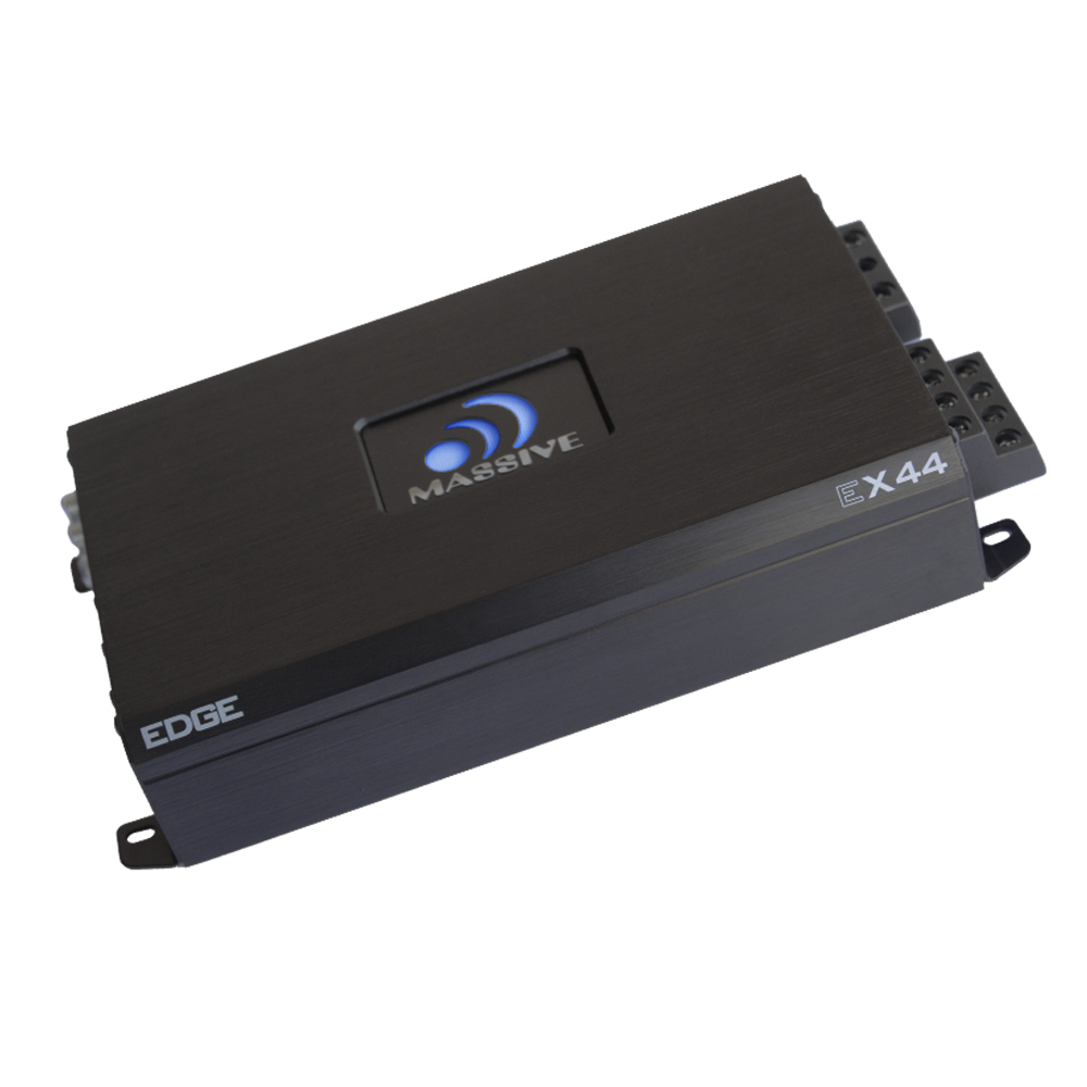EX44N 100W RMS x 4 Channel Car Amplifier - 4 Ohm Stable High Power Audio Amp for Car Stereo System | Perfect for Car Audio Upgrades, Truck Sound Systems & Vehicle Bass Boost
