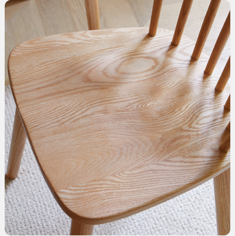 Solid Wood Windsor Chair Set of 4 - Oak, Cherry & Black Walnut - Perfect for Dining Room, Kitchen or Farmhouse Decor