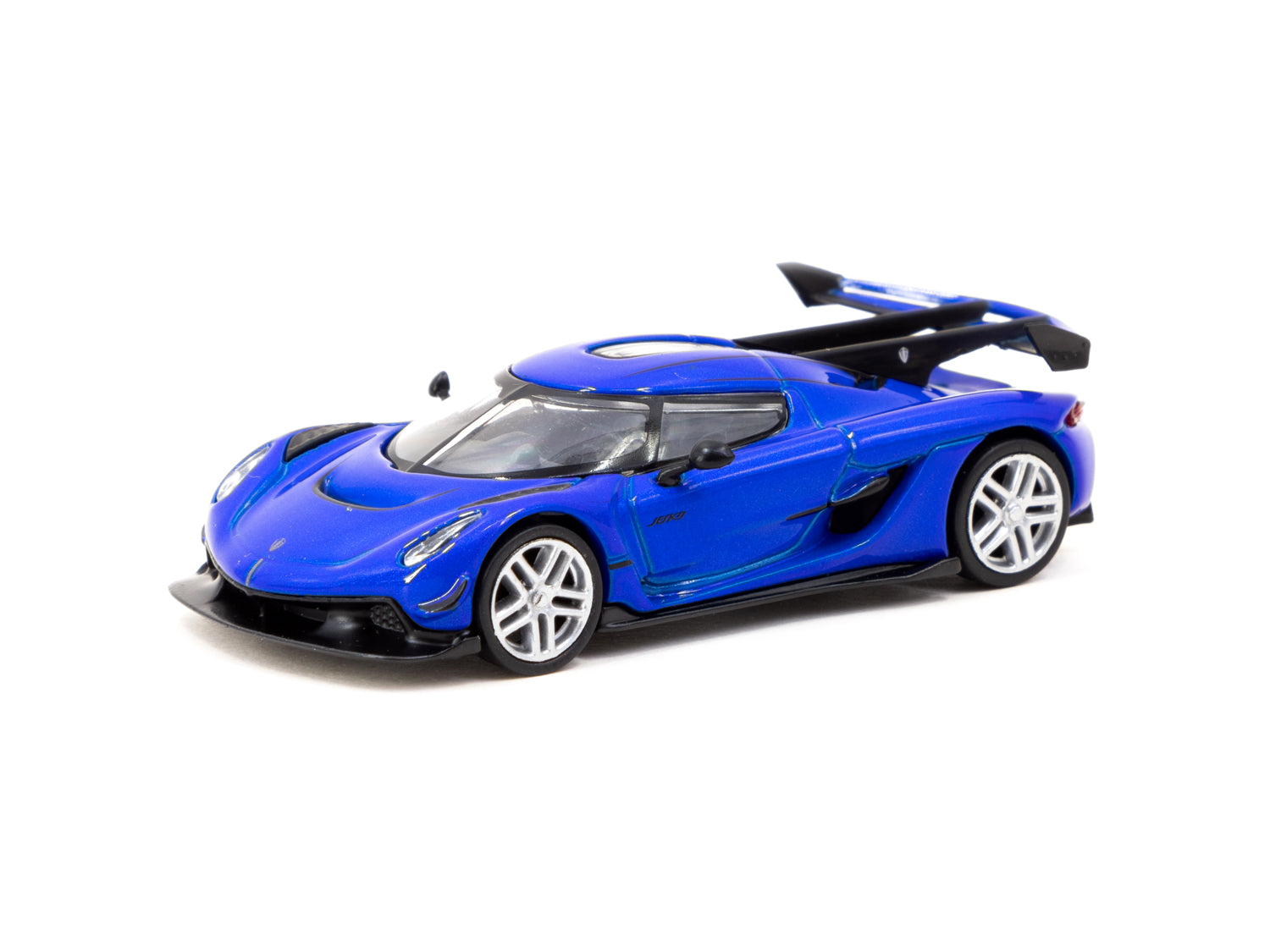 Tarmac Works 1/64 Scale Koenigsegg Jesko Attack Blue Diecast Model Car - Collectible Toy for Display & Racing Scenes