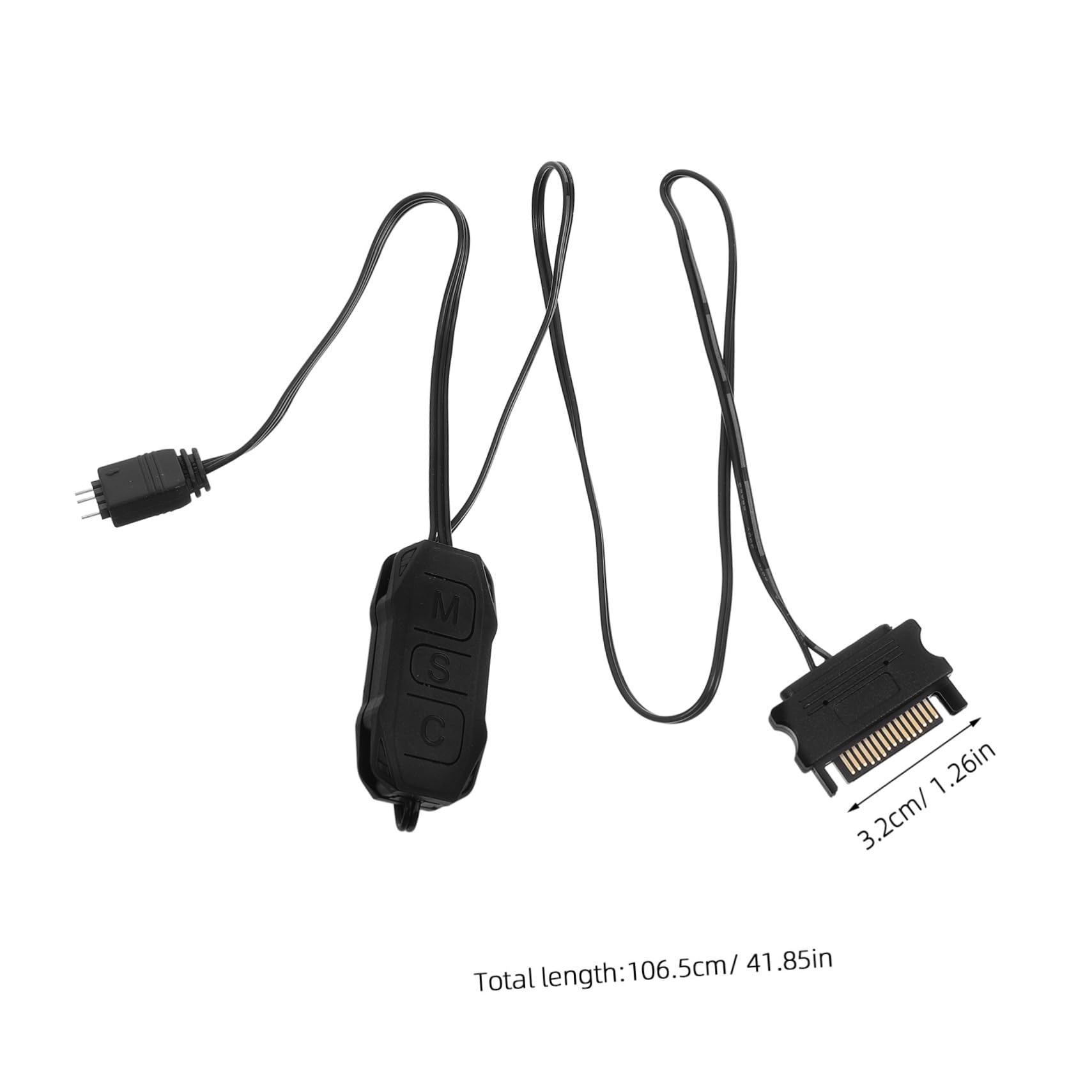 OSALADI 3-Pack RGB Lighting Controller Kit for PC - Includes Strip/Fan Controller, Software, Adapter & Remote | Desktop Computer RGB Lighting System for Gaming Setup & Home Decoration