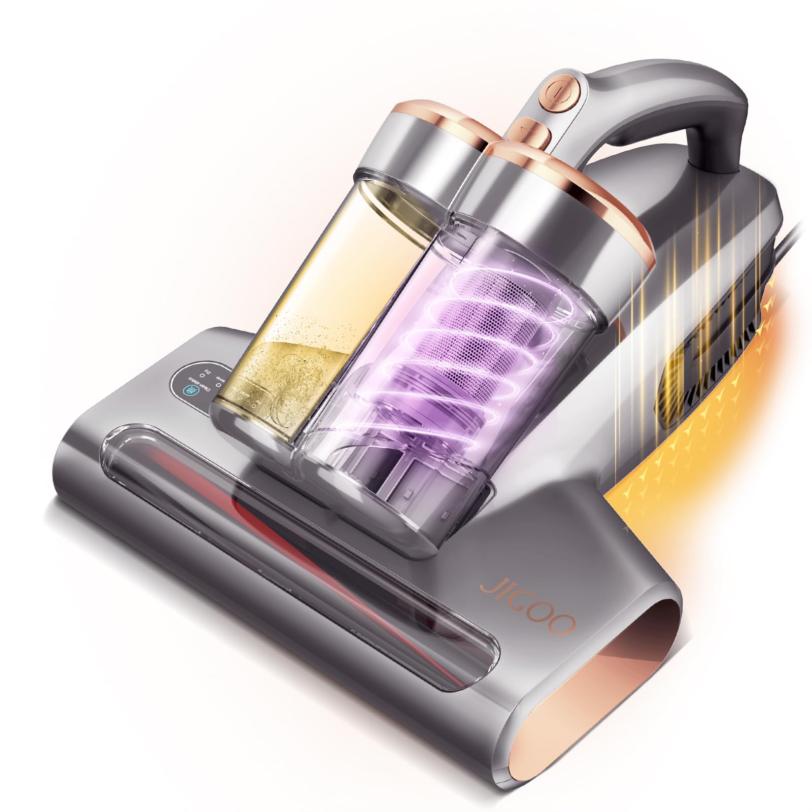 **500W 13KPa Powerful Bed Vacuum Cleaner with UV Sterilization, Ultrasonic & High Heat - Anti-Allergen Dust Sensor Mattress Vacuum for Deep Cleaning (S300 Pro, Corded) - Perfect for Allergy Relief, Pet Hair Removal & Home Sanitization**