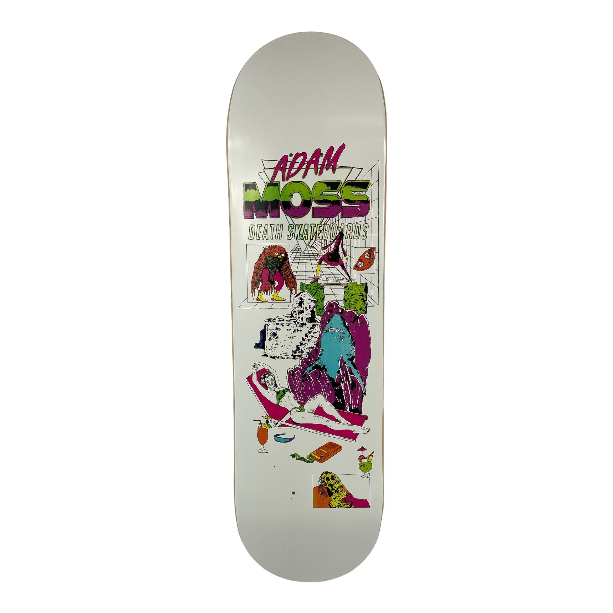 Adam Moss Shark Pro Deck - Death Skateboards - Choose Your Size - Perfect for Street Skating and Skate Park Tricks
