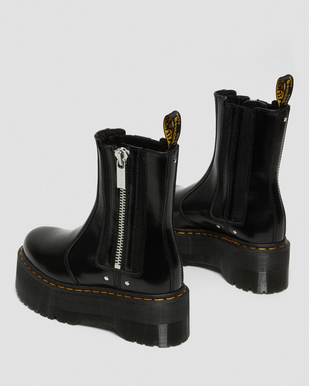 2976 Max Black Buttero Platform Boots - Stylish & Comfortable Leather Ankle Boots for Women | Perfect for Casual Outfits, Work & Night Out
