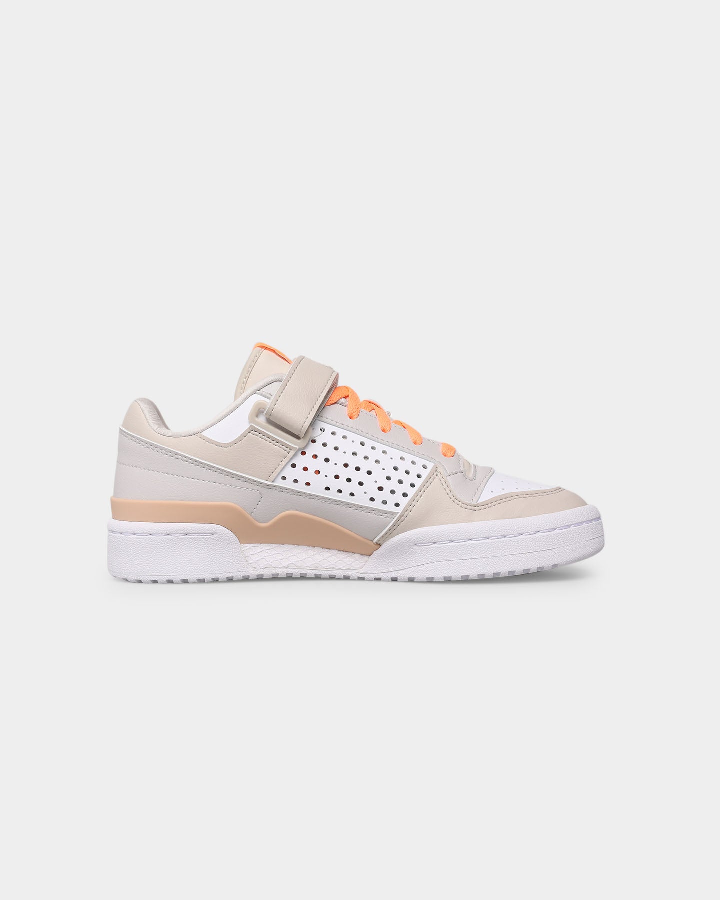 Adidas Women's Forum Low Sneakers - White/Clear Grey Running Shoes for Women | Comfortable Casual Walking & Gym Workout Shoes