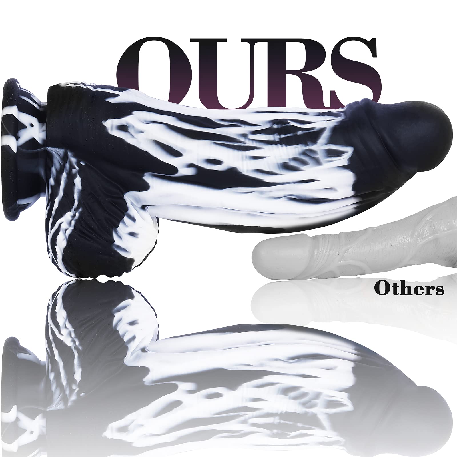 10 Inch Large Silicone Dildo with Strong Suction Cup - 2.68'' Thick Monster Dildo for G-Spot & Anal Stimulation | Hands-Free Sex Toy for Women, Men & Couples | Perfect for Solo Play, Couples Bonding & BDSM Scenes