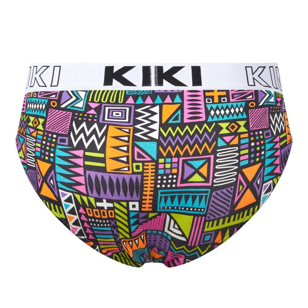 Kiniki Men's Cotton Printed Brief Underwear - Soft & Breathable Underwear for Everyday Comfort - Perfect for Work, Gym & Leisure