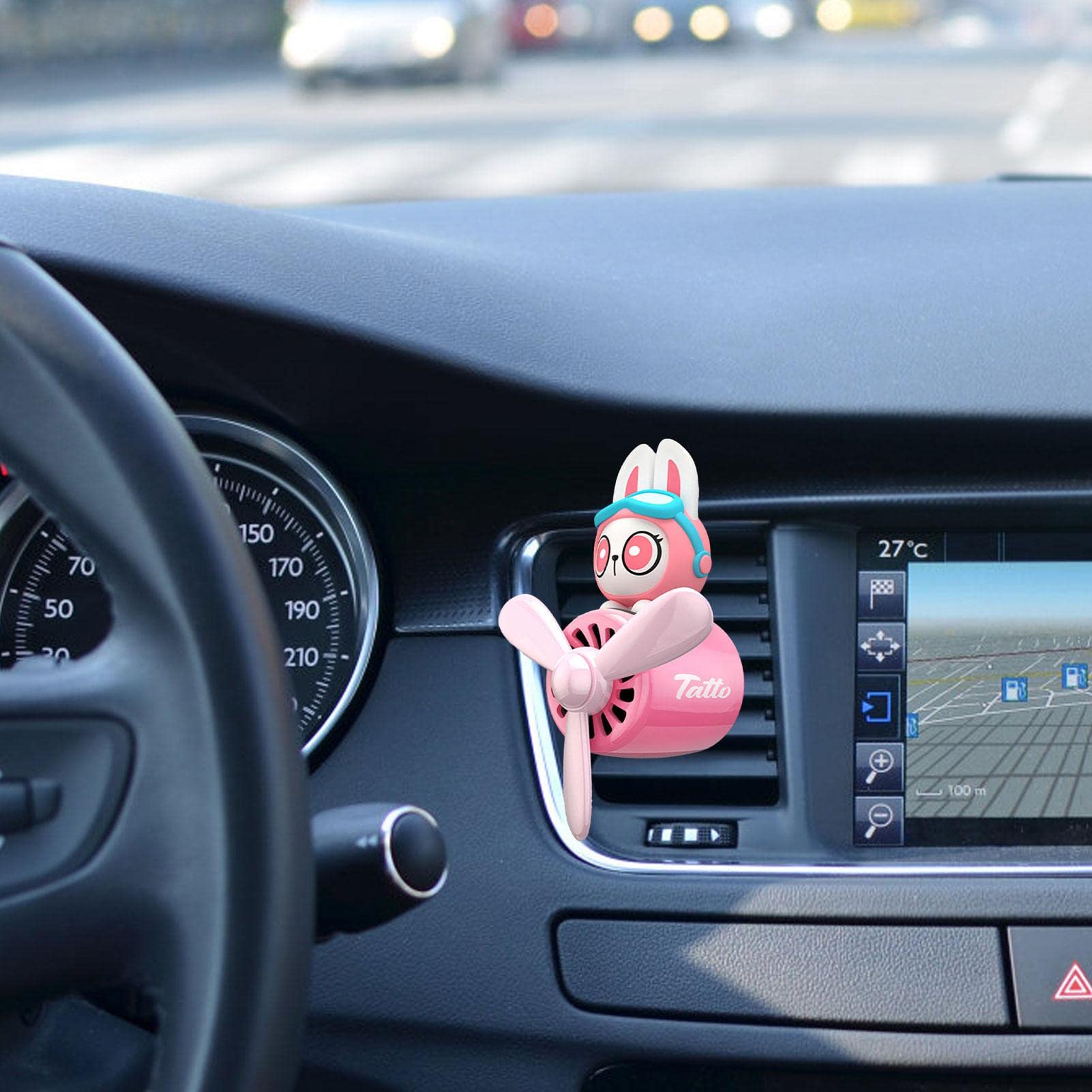 Cartoon Animal Pilot Aromatherapy Car Air Freshener - Rotating Propeller Vent Clip, Creative Automotive Fragrance Diffuser & Car Decor for Fresh Cabin Air - Perfect for Daily Commutes, Road Trips & Gifting