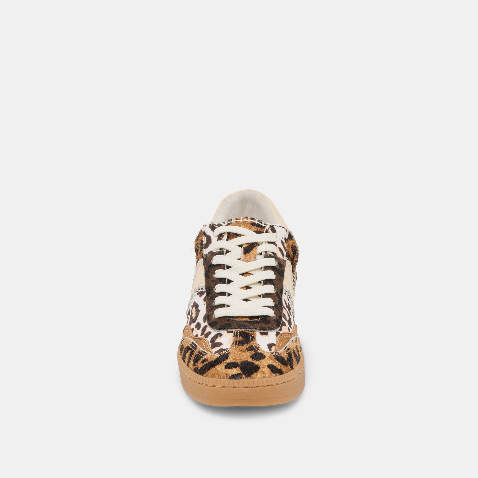 Notice Stitch Sneakers - Women's Fashion Leopard Print Multi Calf Hair Shoes for Casual Wear & Street Style