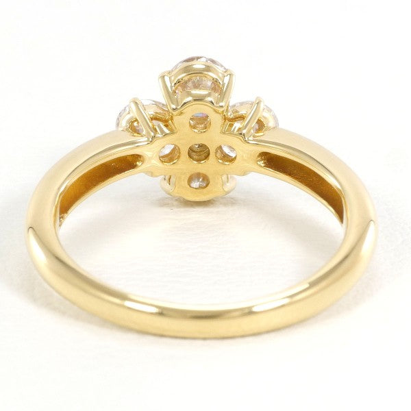 18K Yellow Gold Diamond Ring for Women - Elegant Solitaire Engagement & Wedding Band - Perfect for Proposals, Anniversaries, and Special Occasions