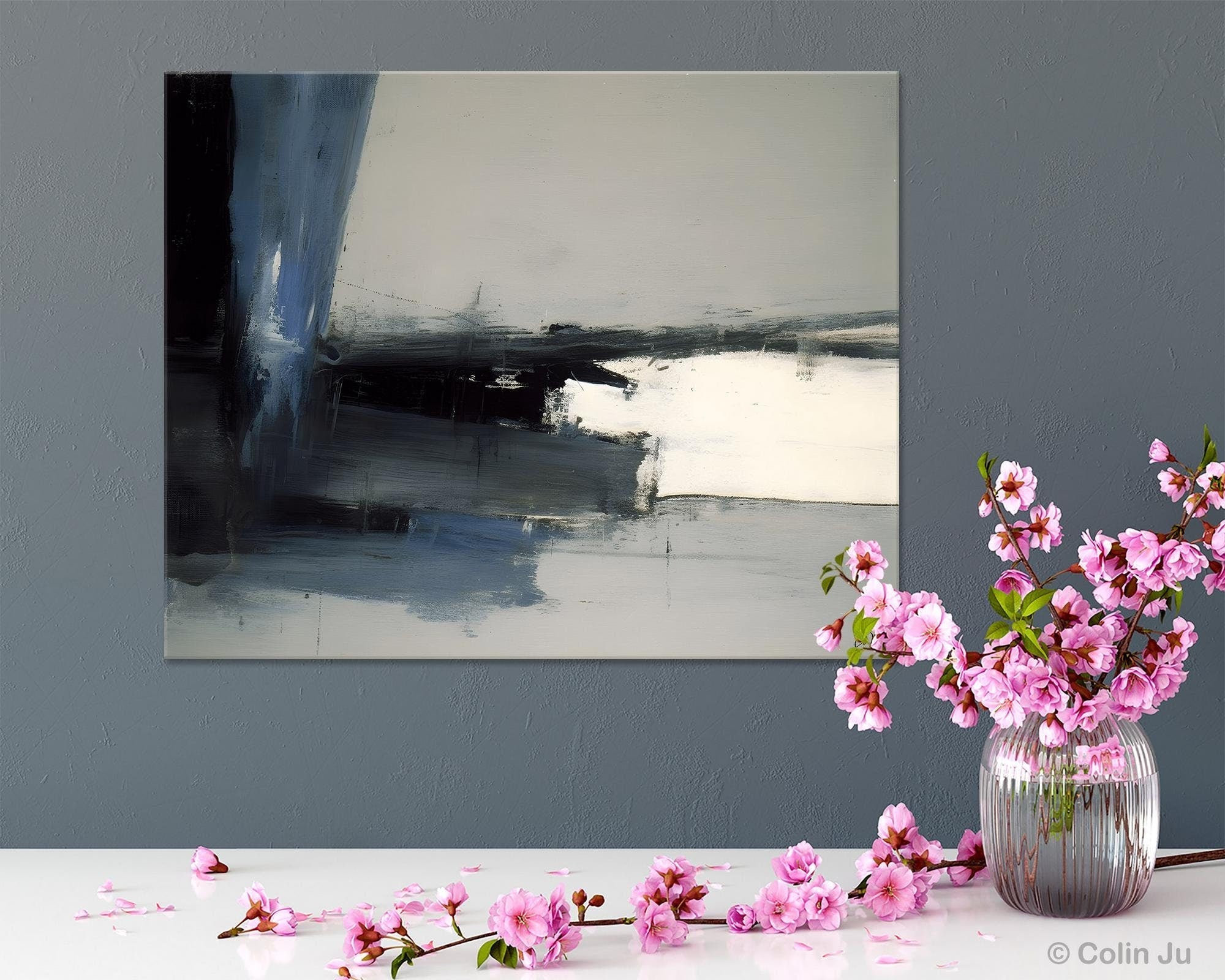 Extra Large Abstract Painting for Bedroom Wall Decor - Modern Original Canvas Artwork - Handmade Acrylic Wall Art - Perfect for Living Room, Office & Home Decoration