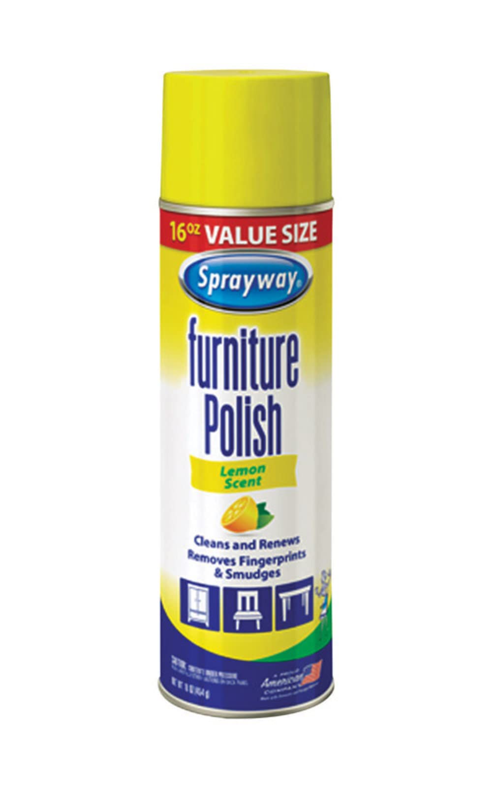 Sprayway Furniture Polish 16OZ - Wood Cleaner & Conditioner for Tables, Chairs & Cabinets - Restores Shine & Protects Surfaces