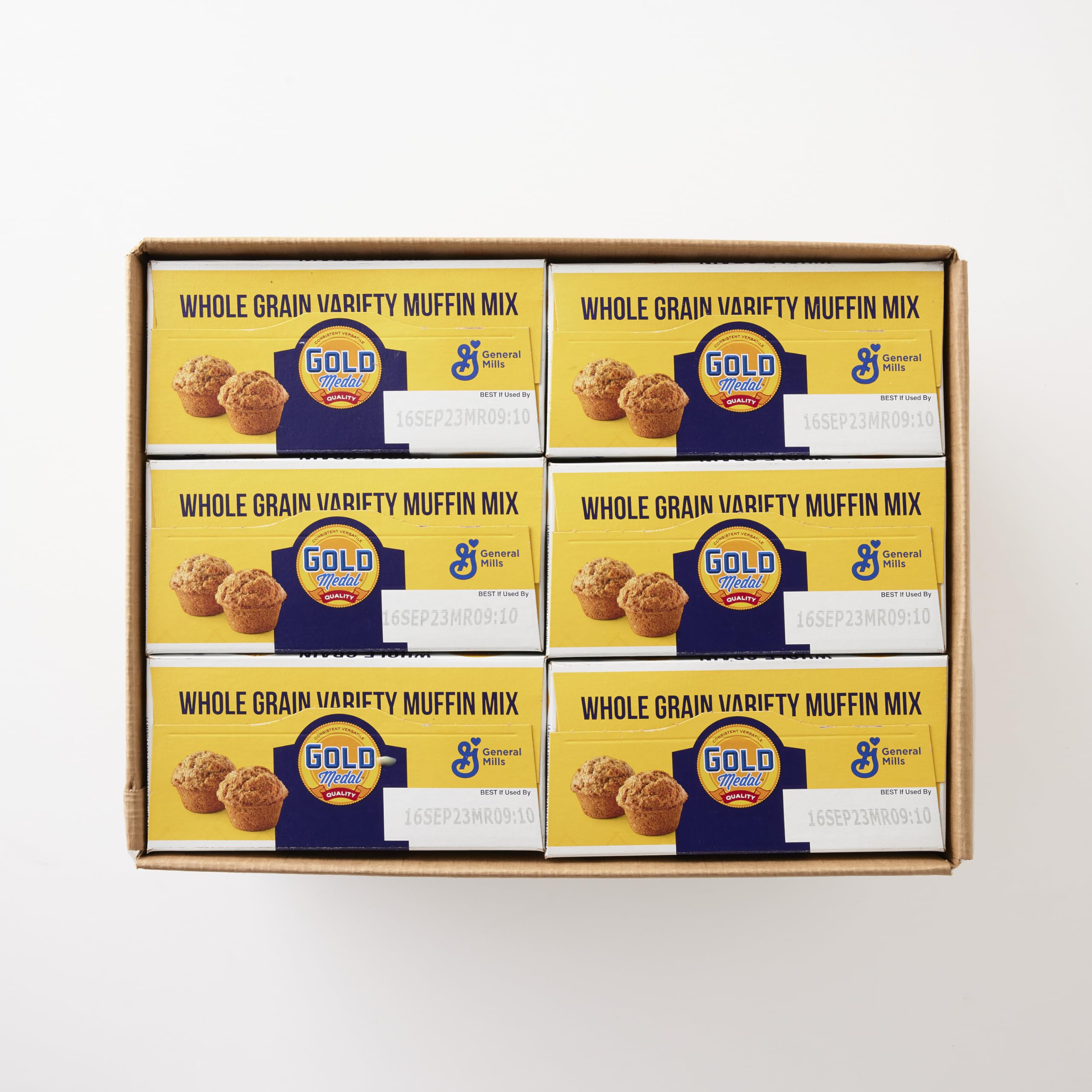 Premium Gold Medal Whole Grain Muffin Mix - 5 Lb Bulk Box (Pack of 6) | Healthy Breakfast & Snack Solution for Families, Bakeries & Cafes | Non-GMO, Easy Bake Mix for Muffins, Breads & Desserts