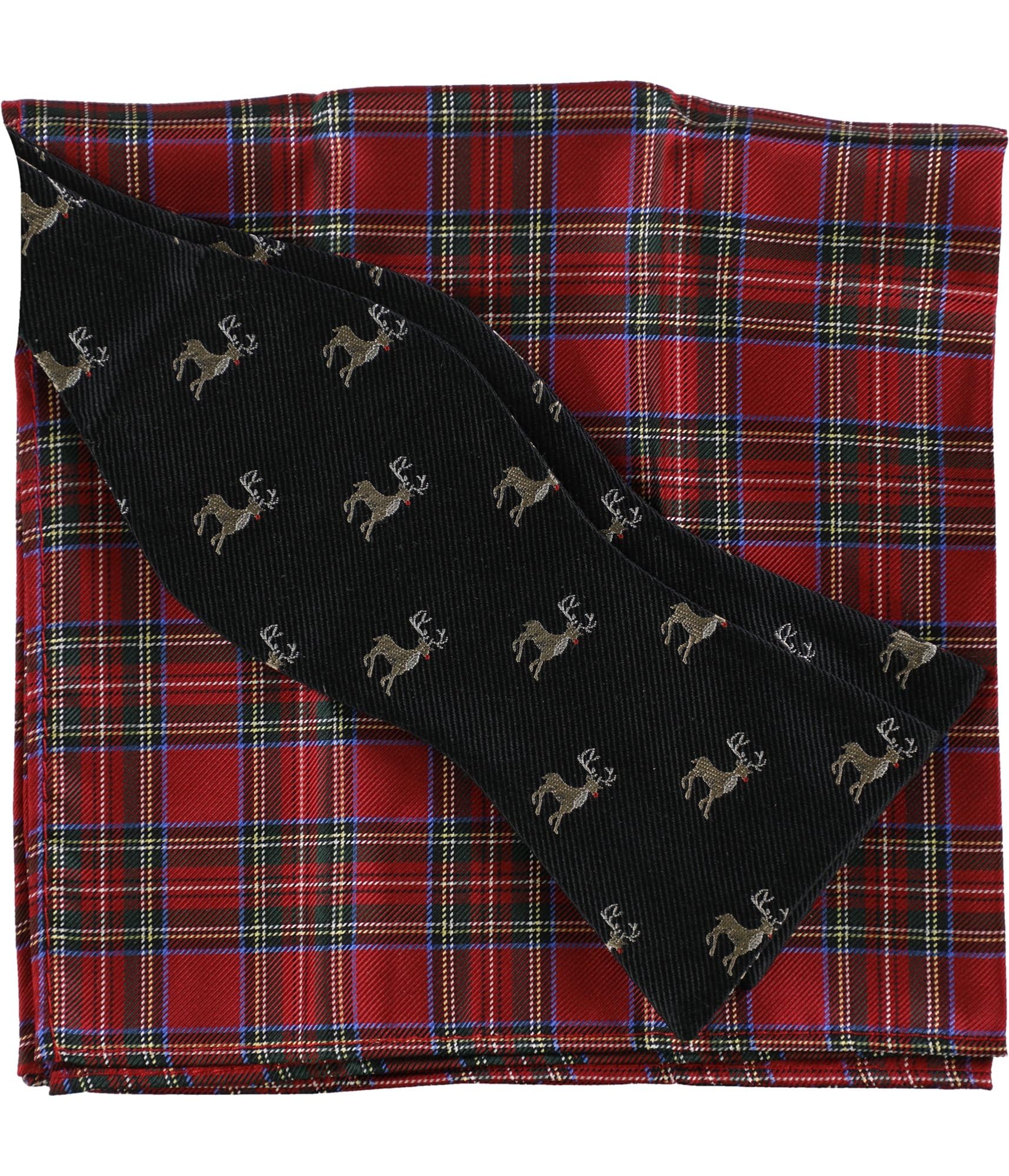 Tommy Hilfiger Men's Royal Neck Tie Set - Classic Black Silk Tie for Formal & Business Occasions - One Size Fits All - Perfect for Weddings, Office & Special Events