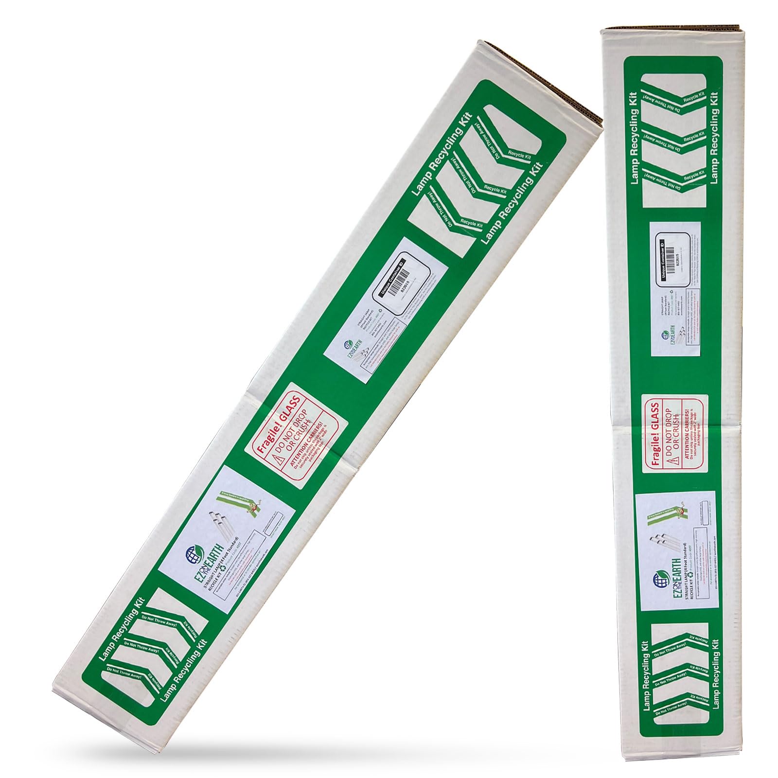 Eco-Friendly Recycling Box for Straight Lamps – Prepaid Mail Back Kit Holds 27 T12 or 64 T8 Fluorescent Tubes (4 Foot Standard Size) | Safe Disposal for Offices, Schools & Commercial Buildings