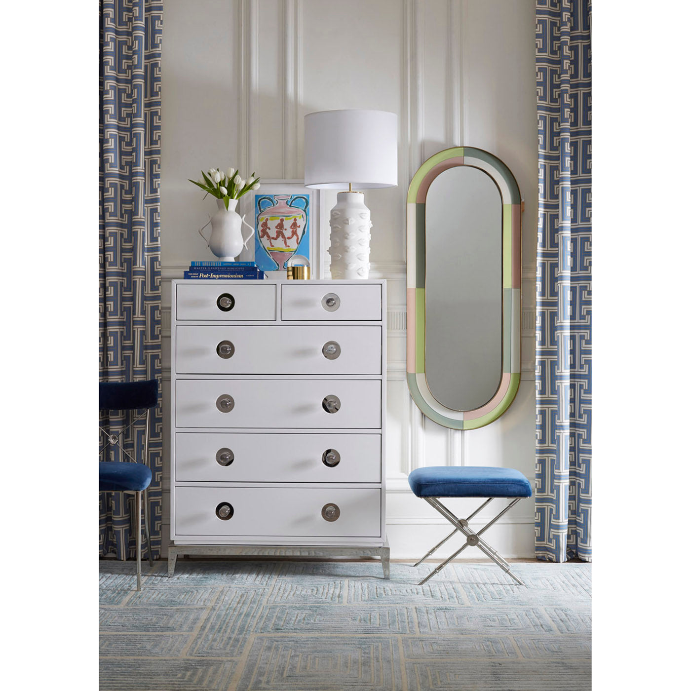 Channing 6-Drawer Chest Dresser - Modern Wood Bedroom Storage Furniture for Clothes, Linens & Accessories - Perfect for Home, Dorm, or Apartment Organization