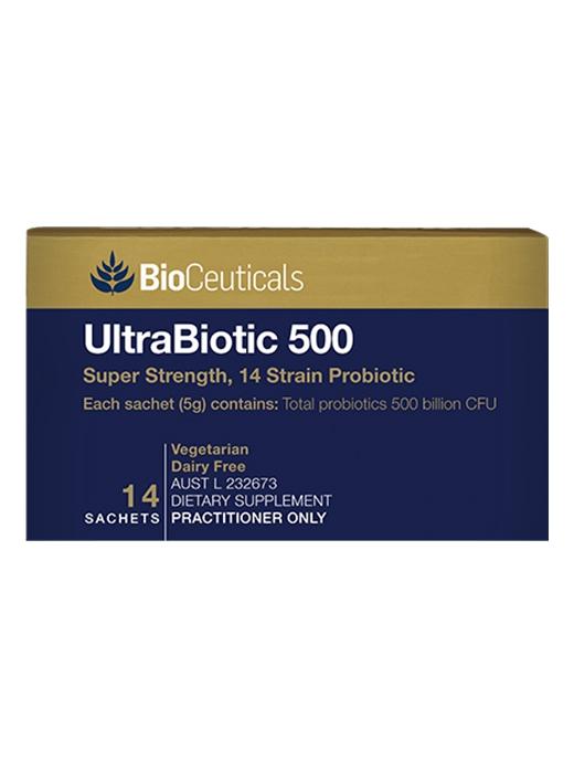 BioCeuticals UltraBiotic 500 Powder 35g - Premium Probiotic Supplement for Gut Health & Immune Support - Ideal for Travel, Daily Wellness & Digestive Balance