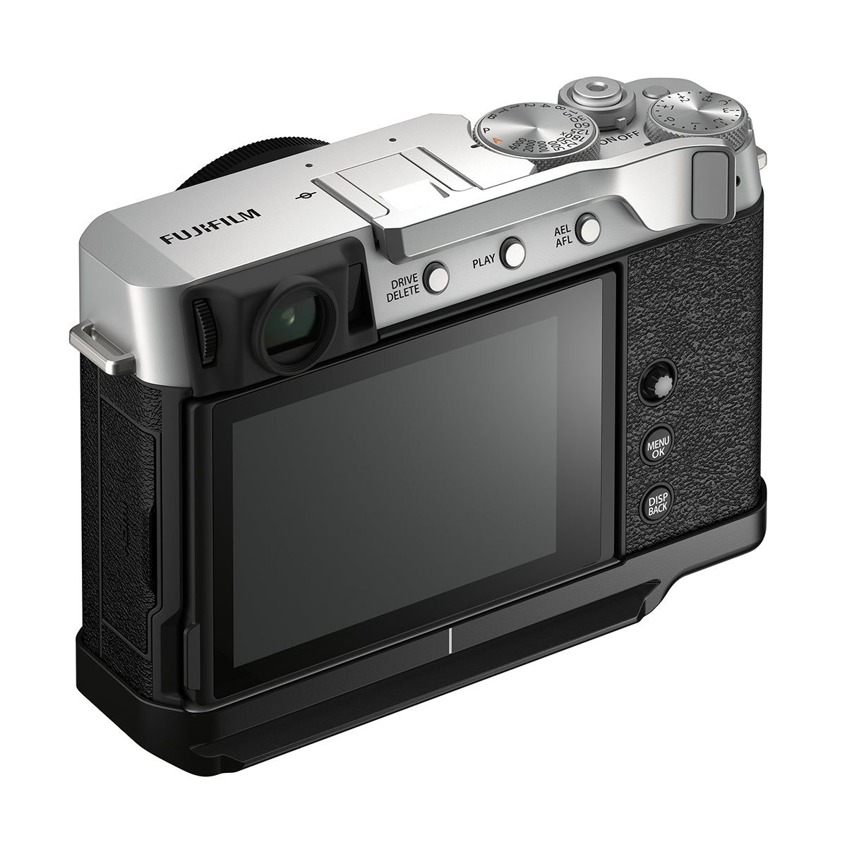 Fujifilm X-E4 Thumb Rest Grip - Silver Metal Accessory for Fujifilm X-E4 Camera | Improved Comfort & Control for Street & Travel Photography
