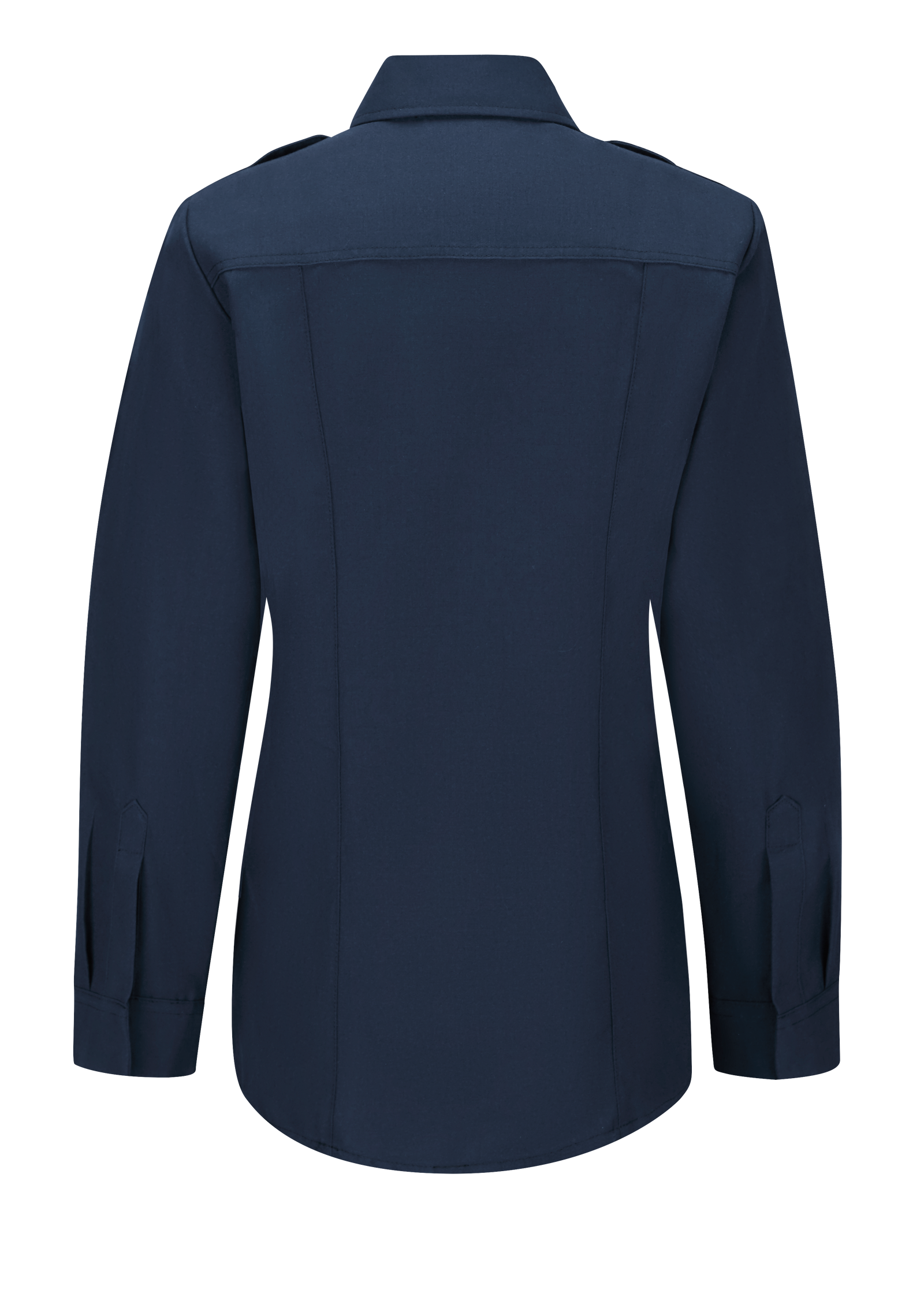 WORKRITE Women's Classic Long Sleeve Fire Chief Shirt - Navy Blue | Professional Firefighter Uniform for Women | Ideal for Fire Station Duty, Emergency Response & Public Safety Events