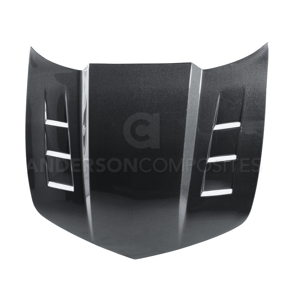 2010-2015 Chevrolet Camaro TSII Carbon Fiber Hood by Anderson Composites (AC HD1011CHCAM TS) - Lightweight Performance Upgrade for Racing & Car Shows
