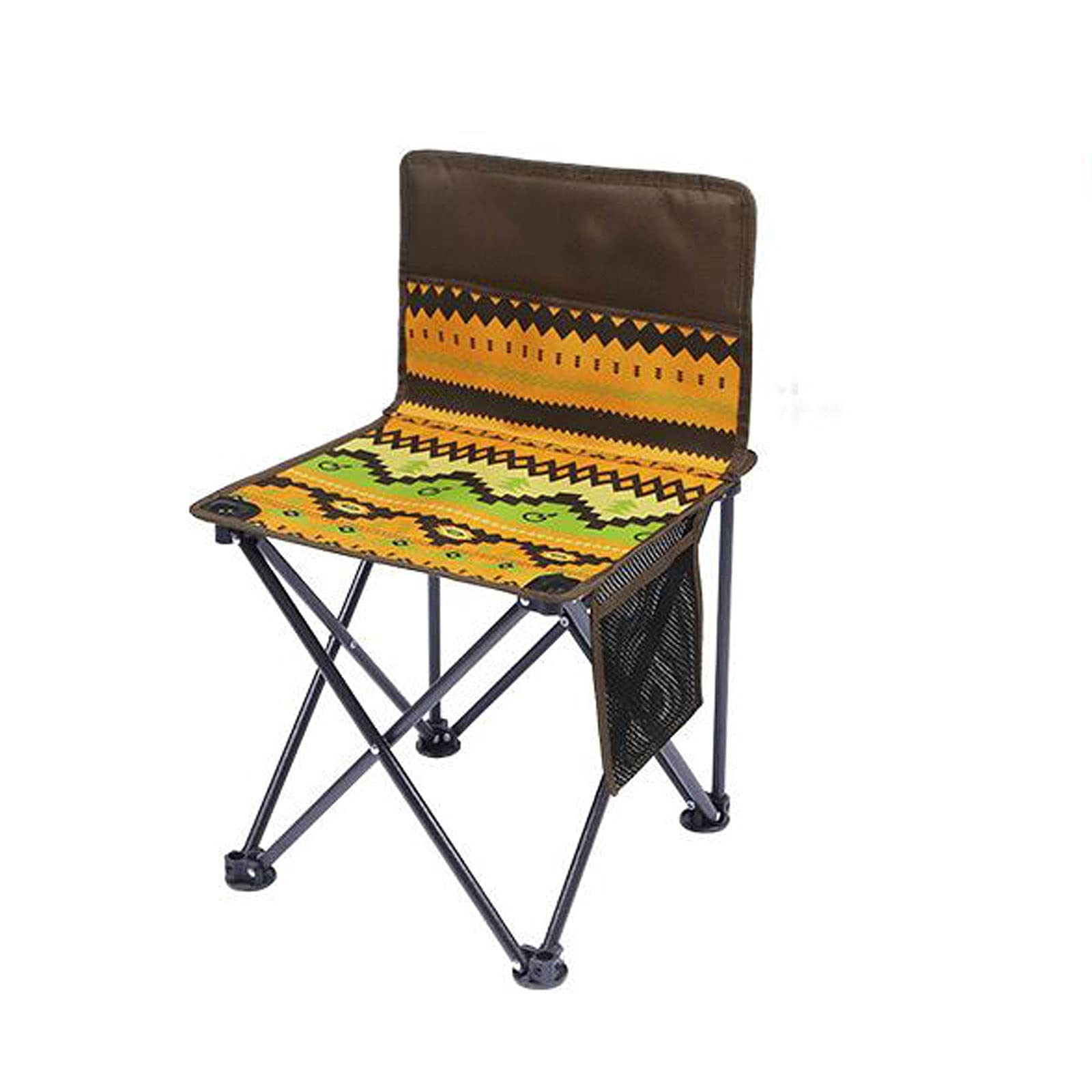 Portable Folding Camping Stool with Pocket - Lightweight Collapsible Outdoor Chair for Fishing, Hiking, BBQ, Beach & Garden | Compact Telescopic Seat for Camping, Picnics & Outdoor Adventures