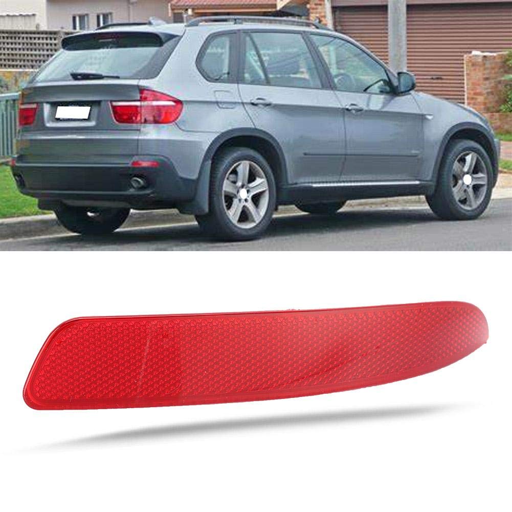 BMW 5Xd & E70 X5 Rear Bumper Reflector - Right Passenger Side (2007-2013 Models) - OEM Part #63217158949 / 63217158950 - Red Safety Light Accessory for Night Visibility & Enhanced Vehicle Style