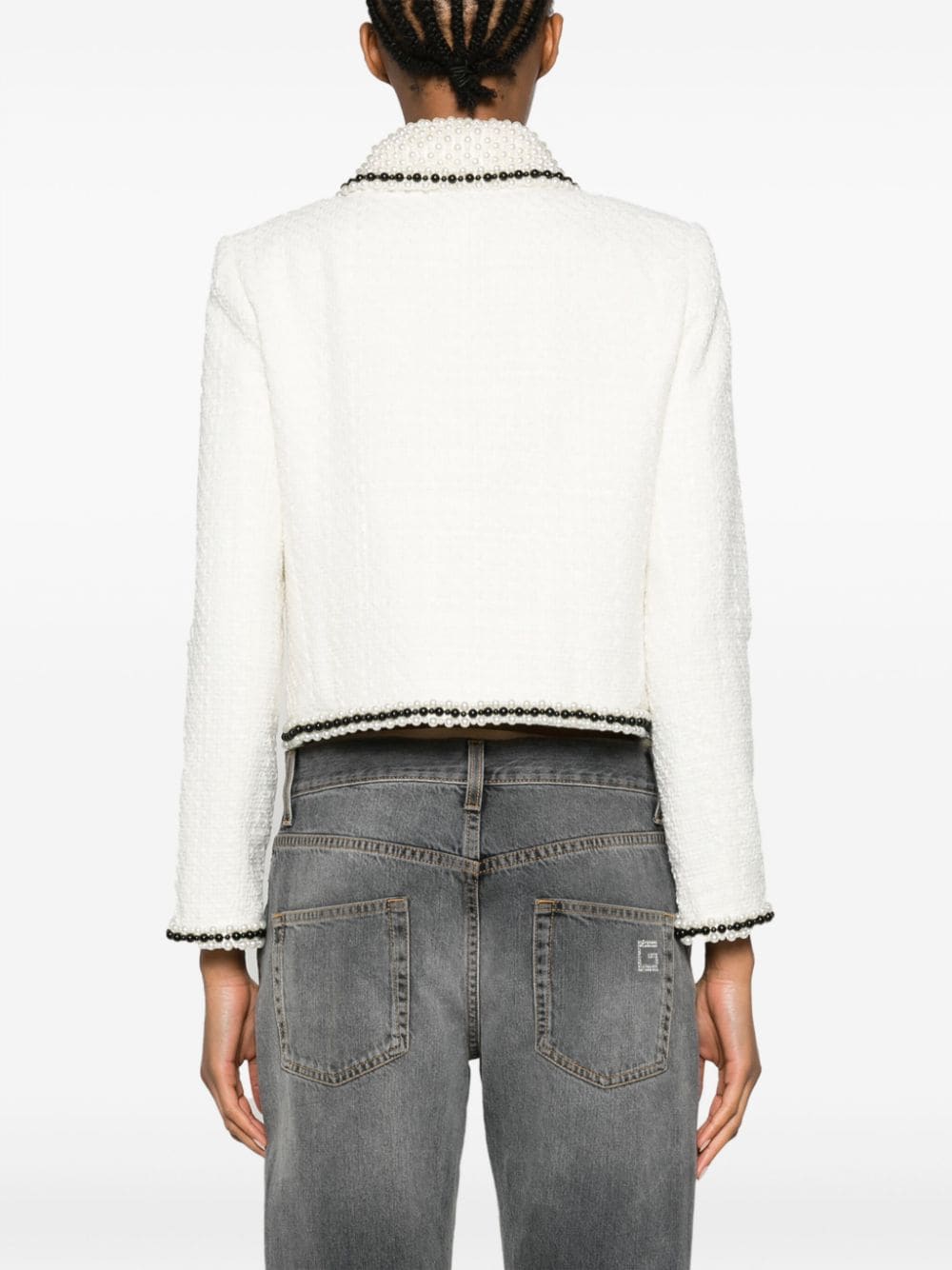 Alice + Olivia Women's White Jacket - Stylish Outerwear for Casual & Evening Wear