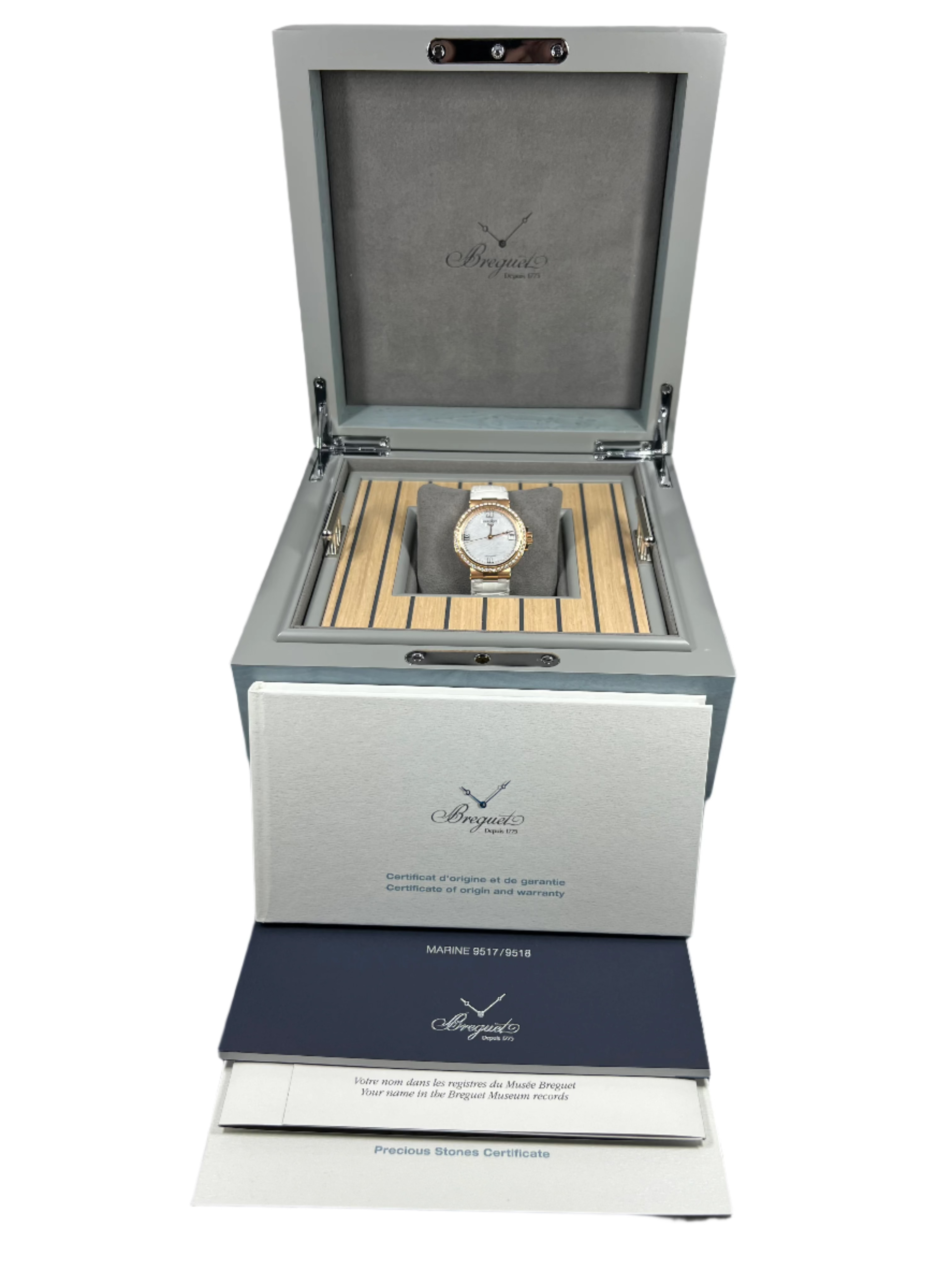 Breguet Marine Dame 9518 Women's Watch - 18K Rose Gold Luxury Timepiece for Elegant Occasions & Special Events