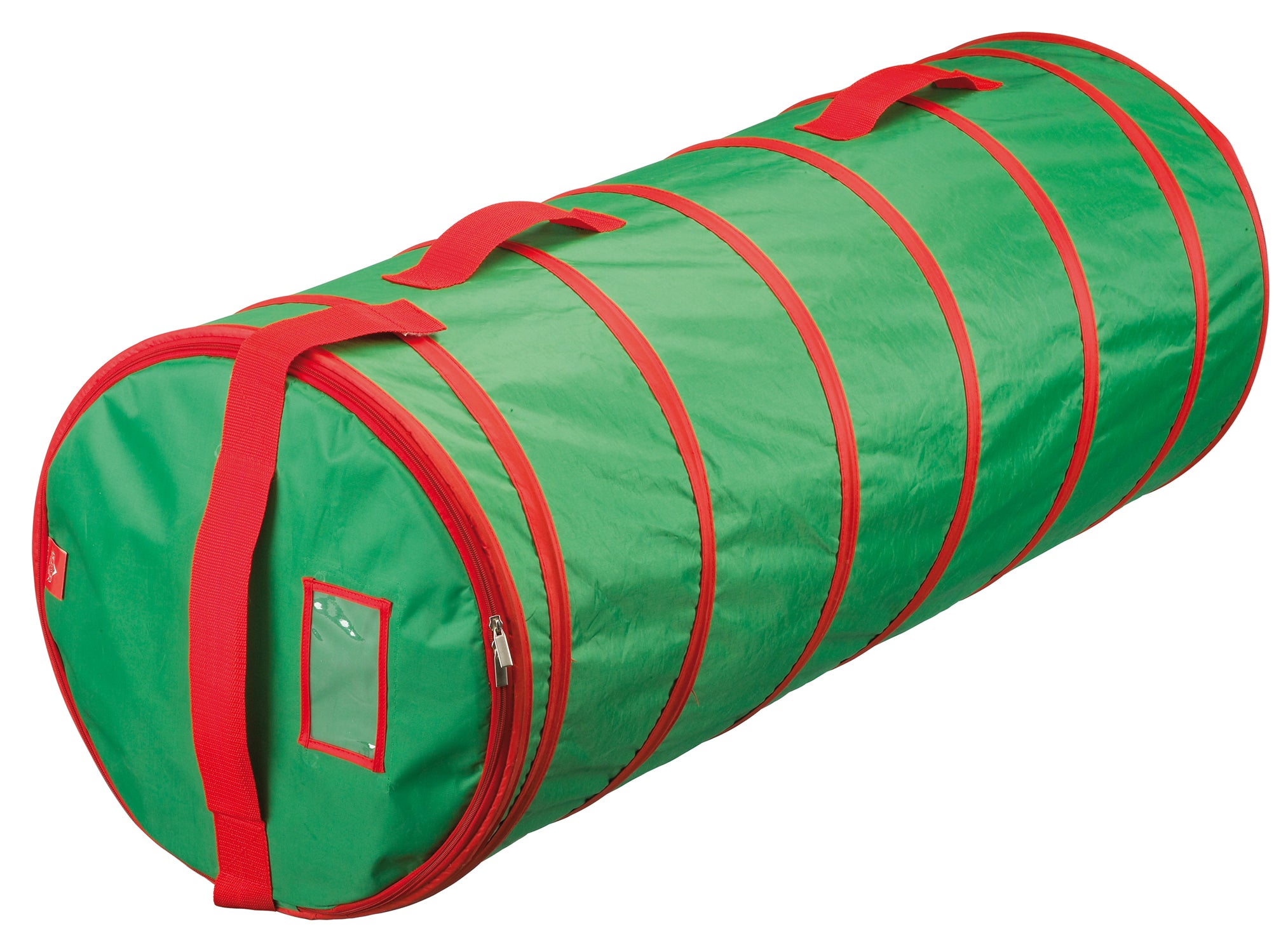 Green and Red Christmas Tree Storage Bag for Artificial Trees - Perfect for Holiday Decor Organization & Storage