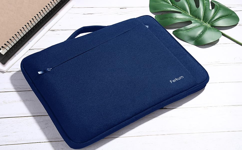 Premium Waterproof Laptop Sleeve Case for 13-13.3 Inch MacBook Air/Pro, Chromebook, iPad, Surface Pro, Acer Spin, HP, Dell XPS, ASUS VivoBook & Samsung - Lightweight Protective Cover with Shock Absorption (Blue) - Perfect for Travel, School & Business Commute
