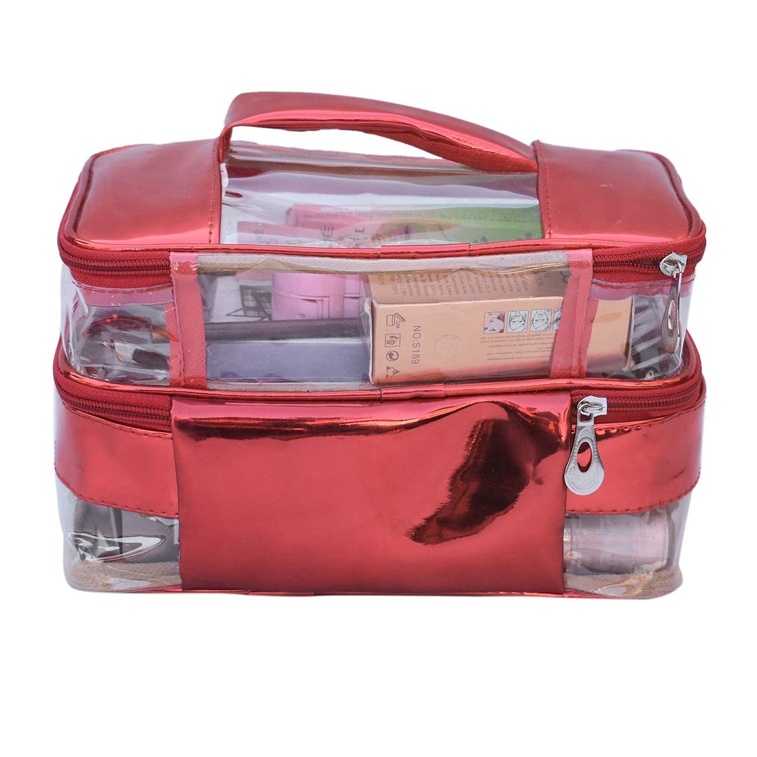 Women's Vanity Box Cosmetic Case - Portable Makeup Organizer with Mirror for Travel, Home & Office | N A PURSE