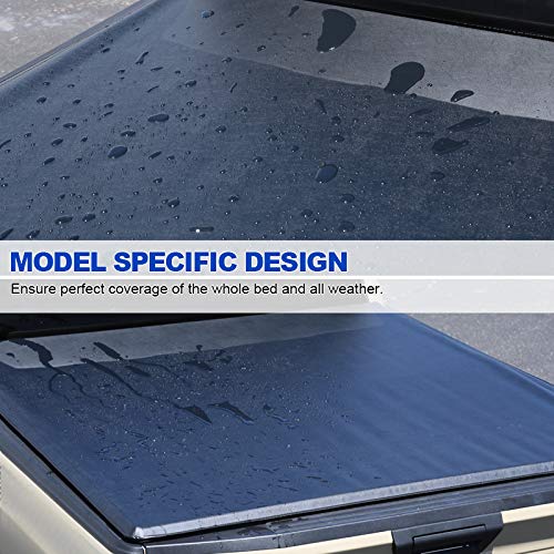 Spec-D Tuning Roll Up Vinyl Tonneau Cover for Ford F150 5'6