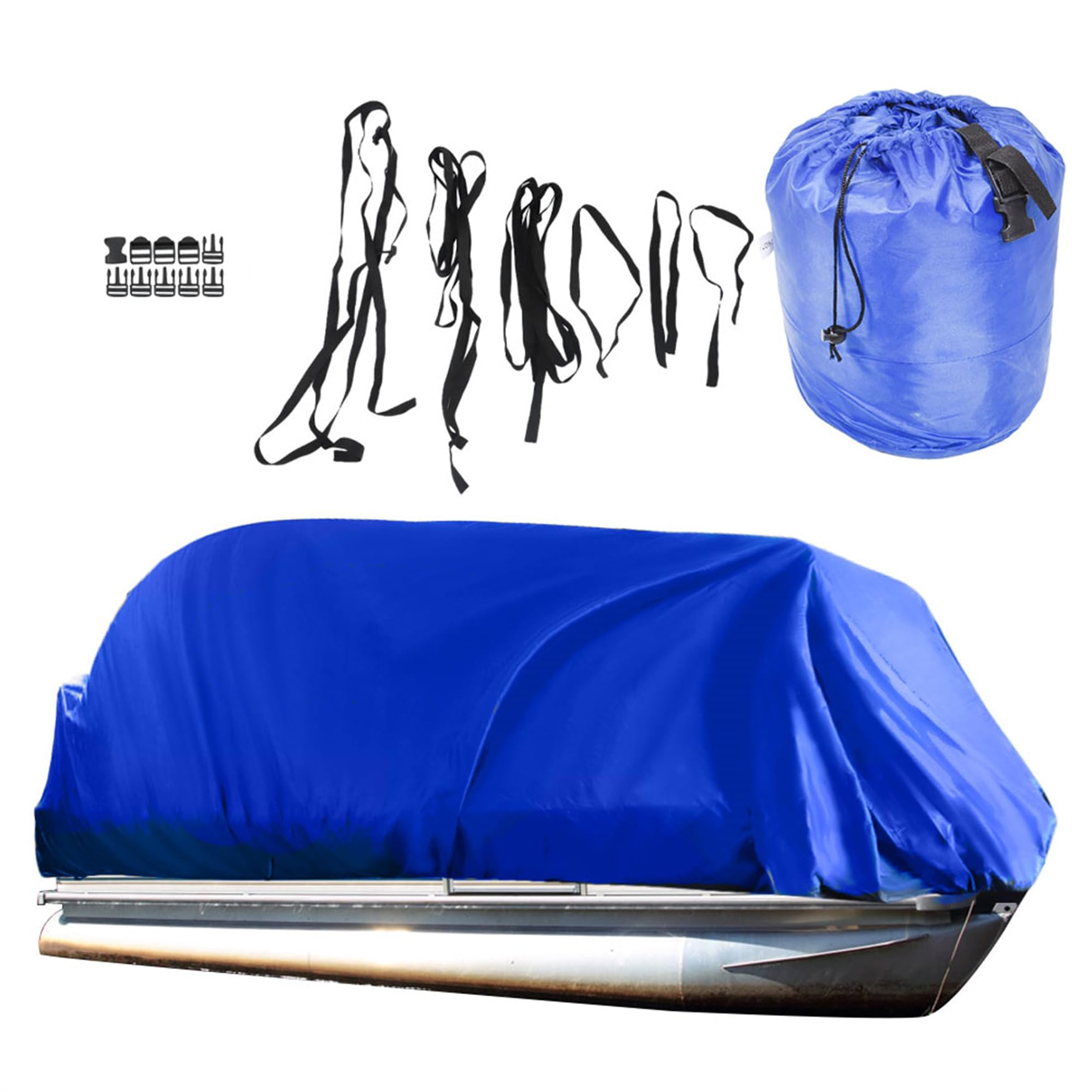 Heavy Duty 21-24 Foot Boat Cover - Trailerable Pontoon Cover for 102