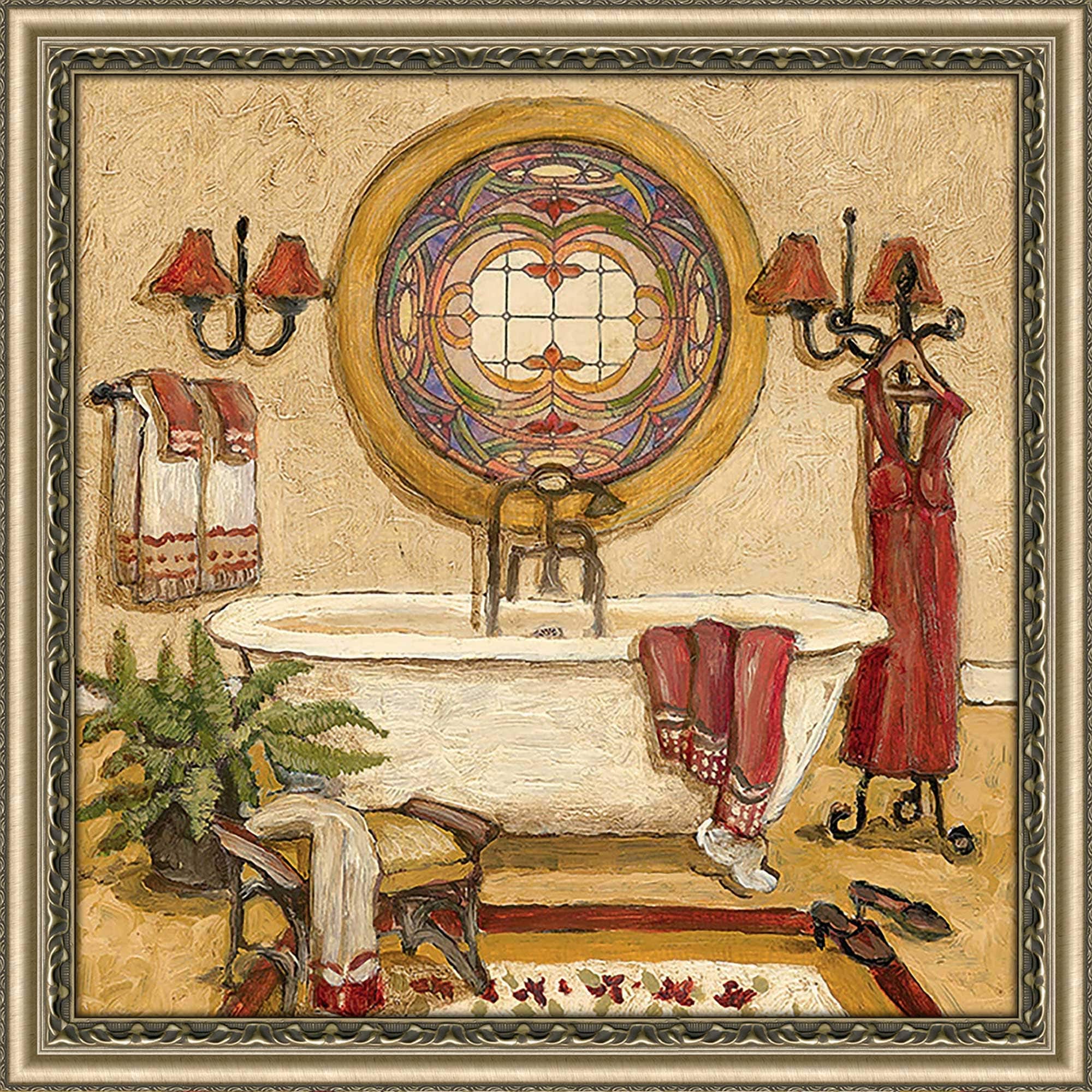 Art Deco Bath I Print on Acrylic - Elegant Wall Art for Bathroom, Living Room & Office Decor