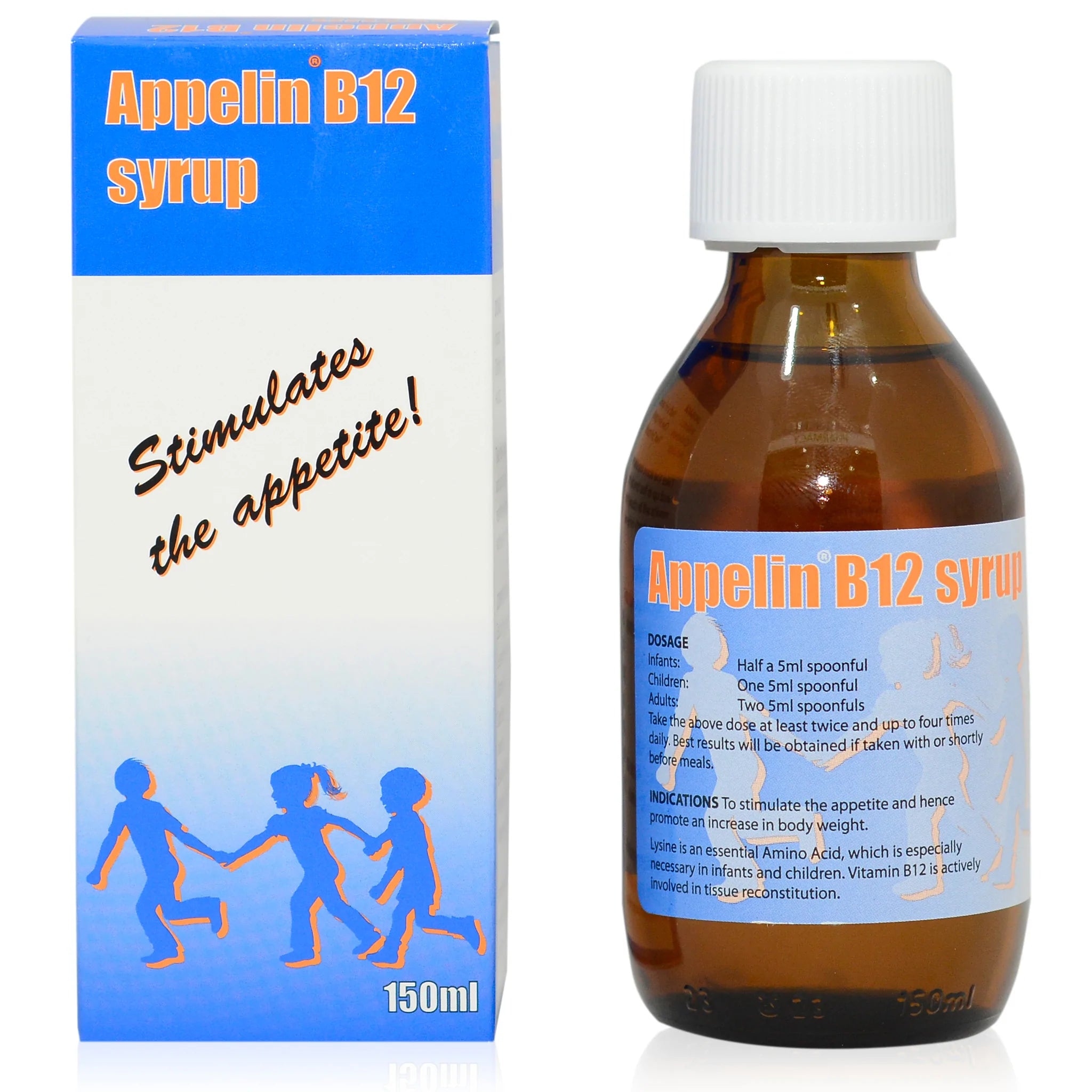 Appelin Vitamin B12 Syrup 150ml - High Potency Liquid Supplement for Energy & Metabolism - Perfect for Daily Wellness & Immune Support
