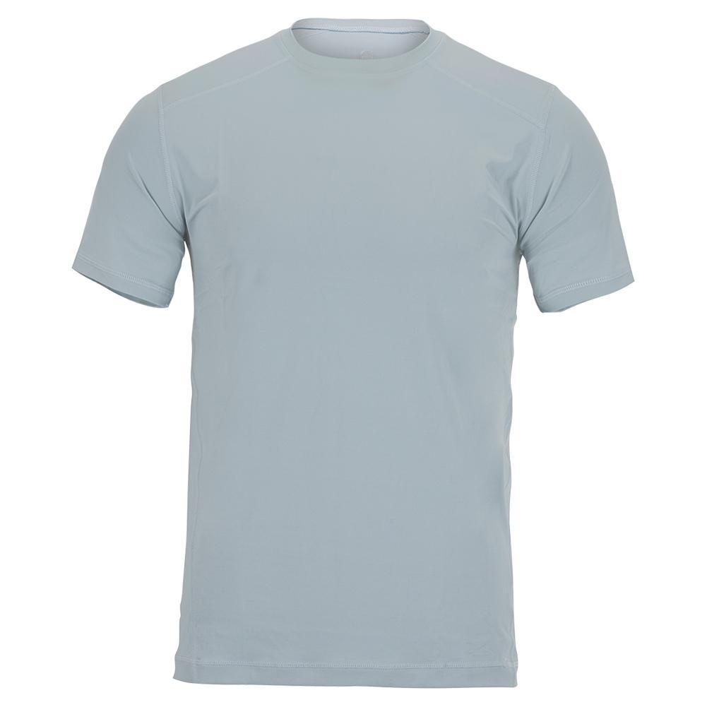 Men's Breathable Short Sleeve Tennis Crew Neck T-Shirt - Moisture Wicking Athletic Top for Casual Wear & Sports Activities