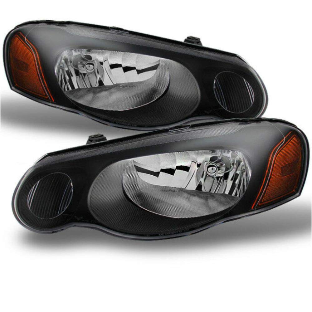 2004-2006 Convertible & Black Replacement Headlights Pair - Compatible with [Car Model], Durable LED Headlights for Night Driving & Enhanced Visibility