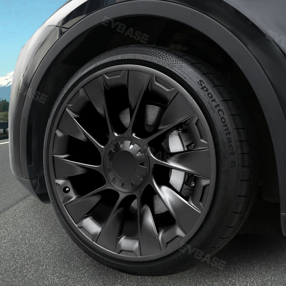 Tesla Model Y 20 Inch Induction Wheel Rim Protector - ABS All-in-One Mecha Style Rim Case | Perfect for Road Trips, City Driving & Off-Road Protection