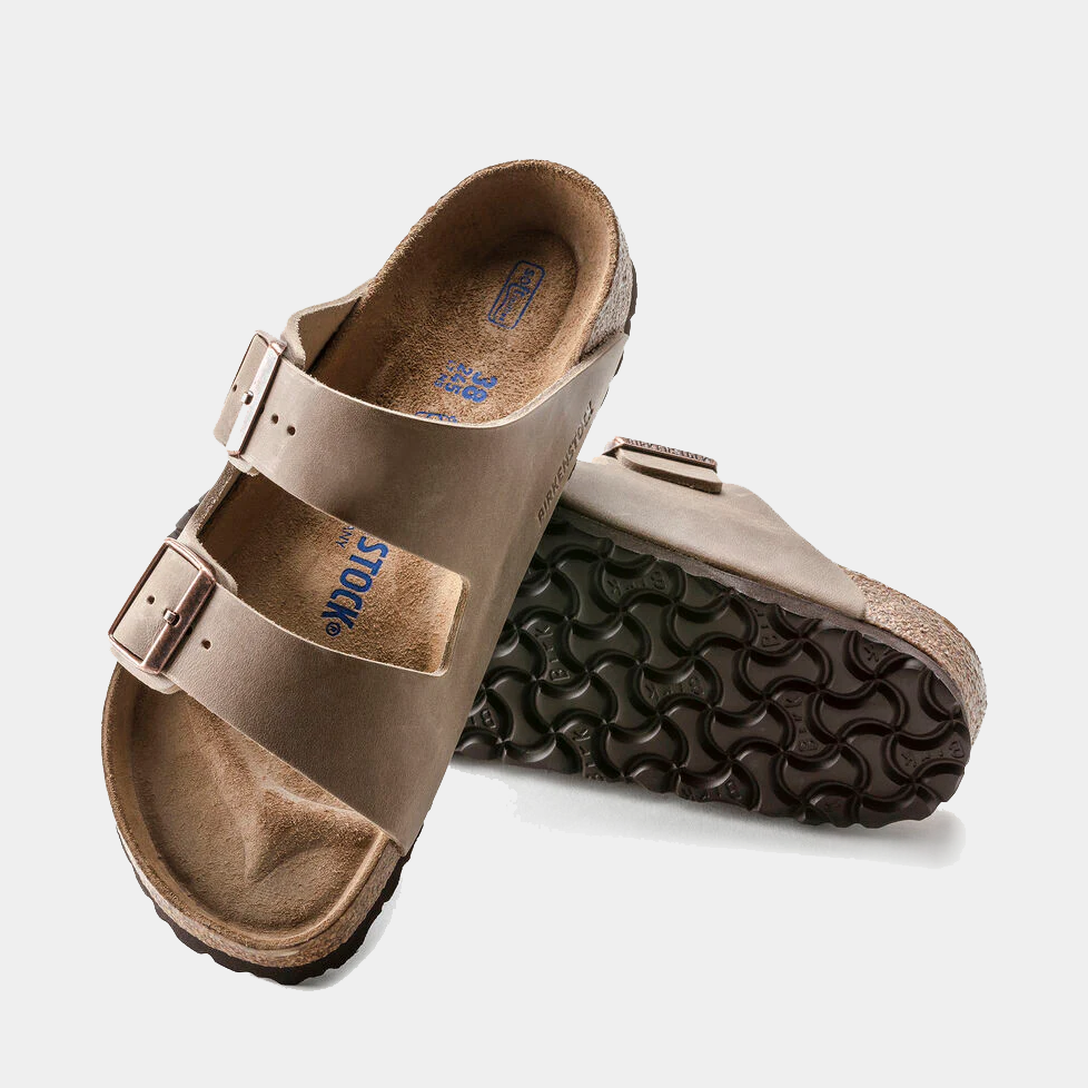 Arizona Soft Footbed Oiled Leather Sandals for Women - Comfortable Summer Walking Shoes for Beach, Travel & Casual Wear