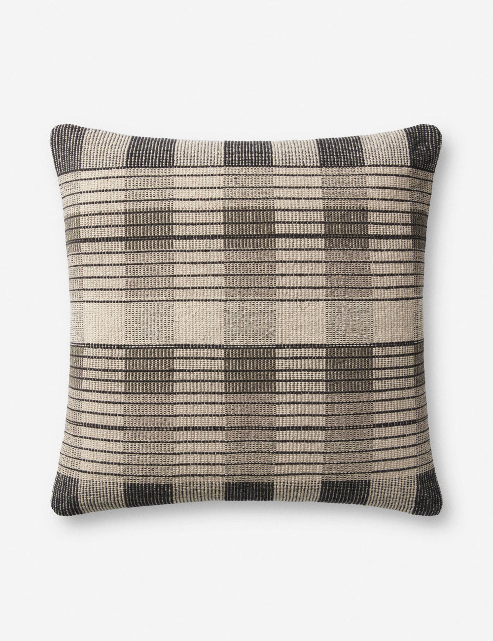Amber Lewis x Loloi Blythe Throw Pillow - Boho Chic Home Decor for Living Room, Bedroom & Nursery - Soft Cotton Blend Cushion Cover with Tassel Details