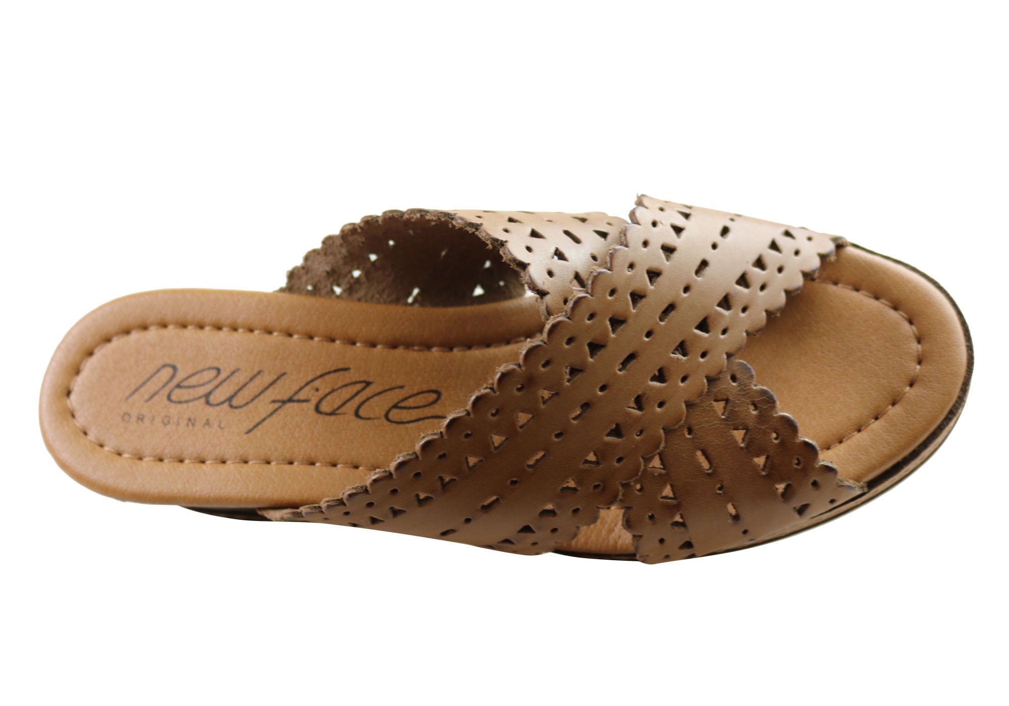 New Tory Women's Leather Wedge Slides Sandals - Comfortable Summer Casual Shoes for Women - Perfect for Beach, Vacation & Everyday Wear