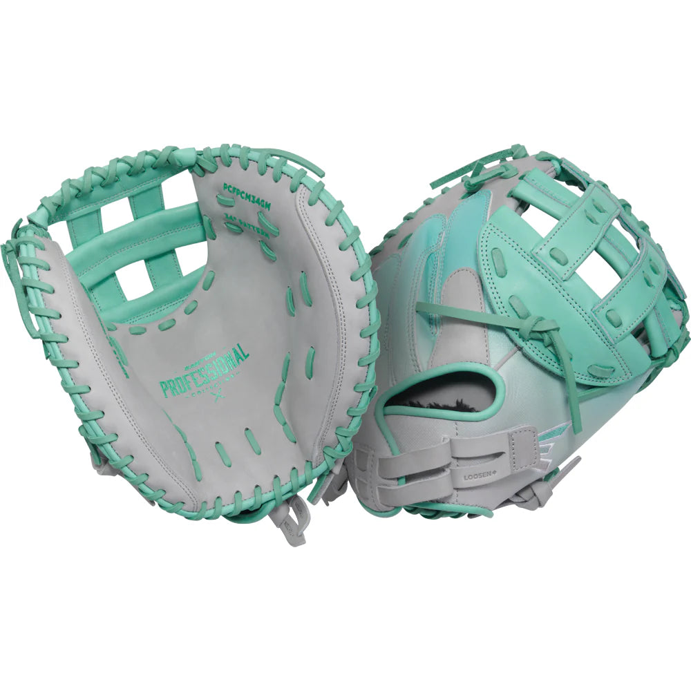 Easton Professional Collection Color Splash 2.0 Fastpitch Softball Catcher's Mitt - 34 Inch Youth & Adult Baseball Glove for Women & Men - Perfect for Fastpitch Games, Training & Practice Sessions