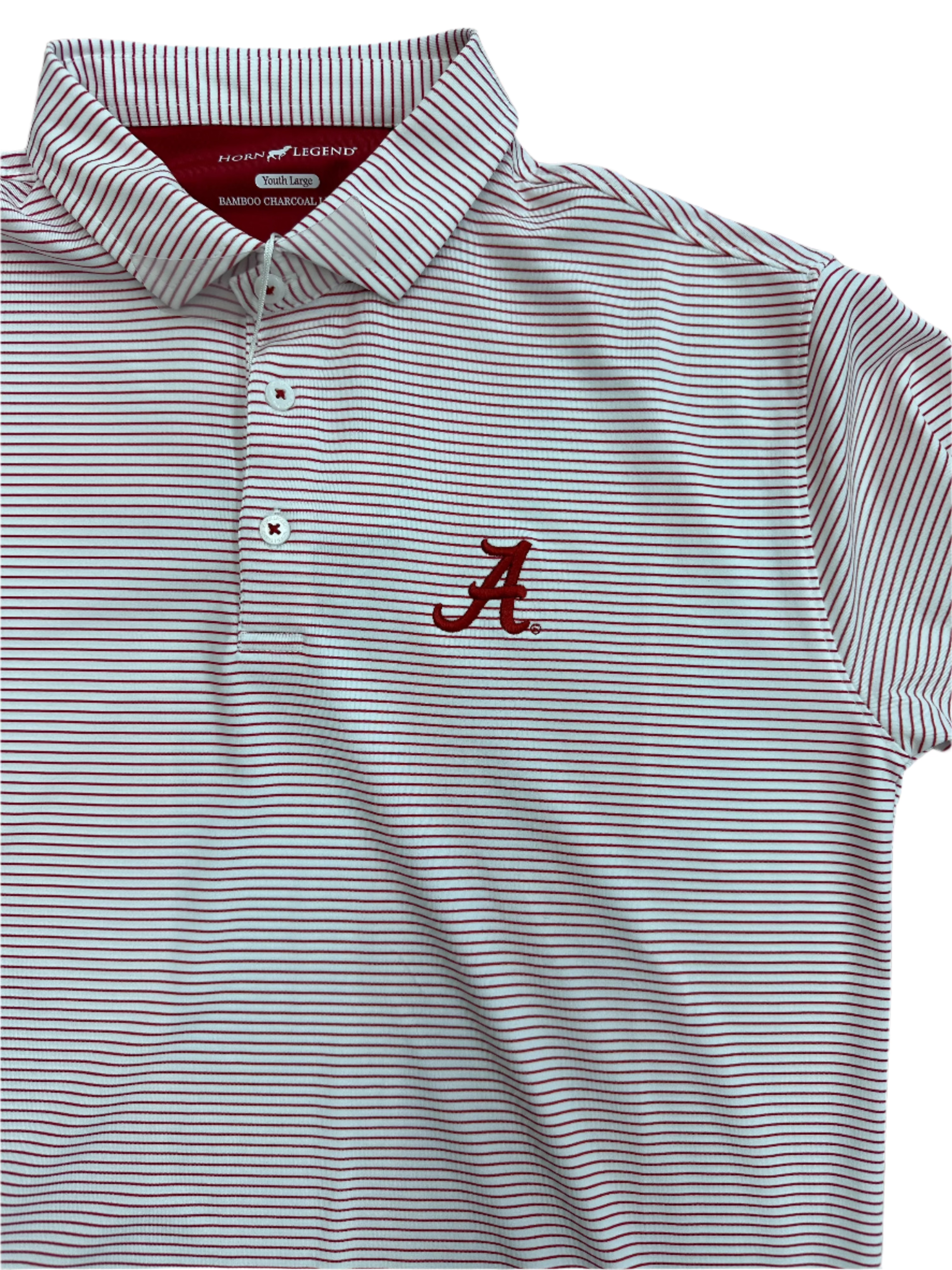 Alabama Stripe Polo Shirt for Boys - Classic Cotton Knit Top for School, Casual Wear & Family Outings