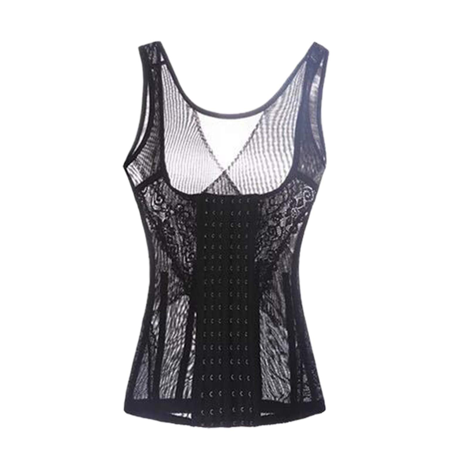 Sexy Women's Shoulder Lace Shaper Corset - Hollow Out Design Shapewear Bodysuit for Tummy Control & Waist Training | Perfect for Bridal, Evening Dresses & Special Occasions