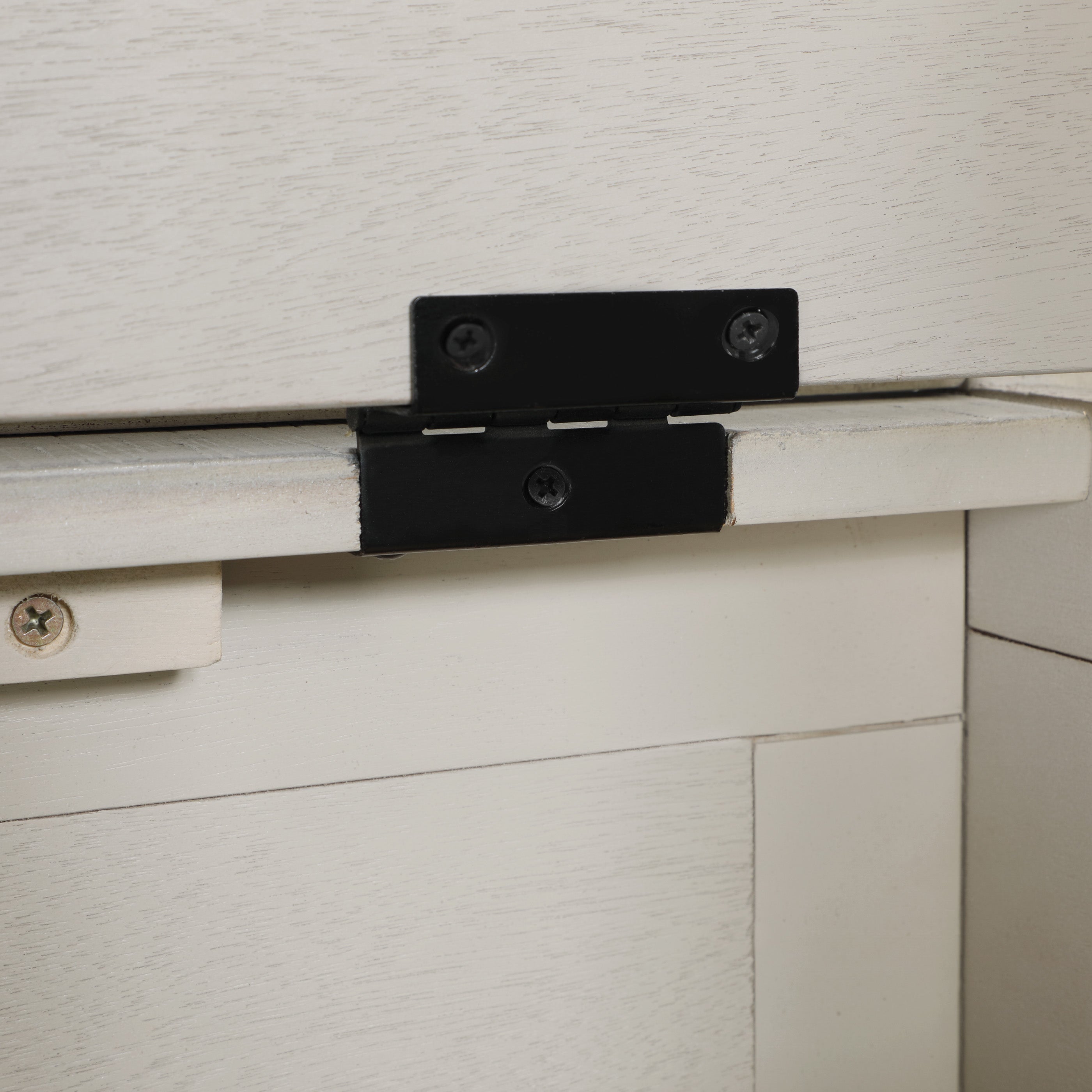 OSP Designs Modern Metro Entryway Bench in Black - Stylish and Durable Hallway Seating for Small Spaces [MET42] - Perfect for Entryways, Hallways, and Mudrooms