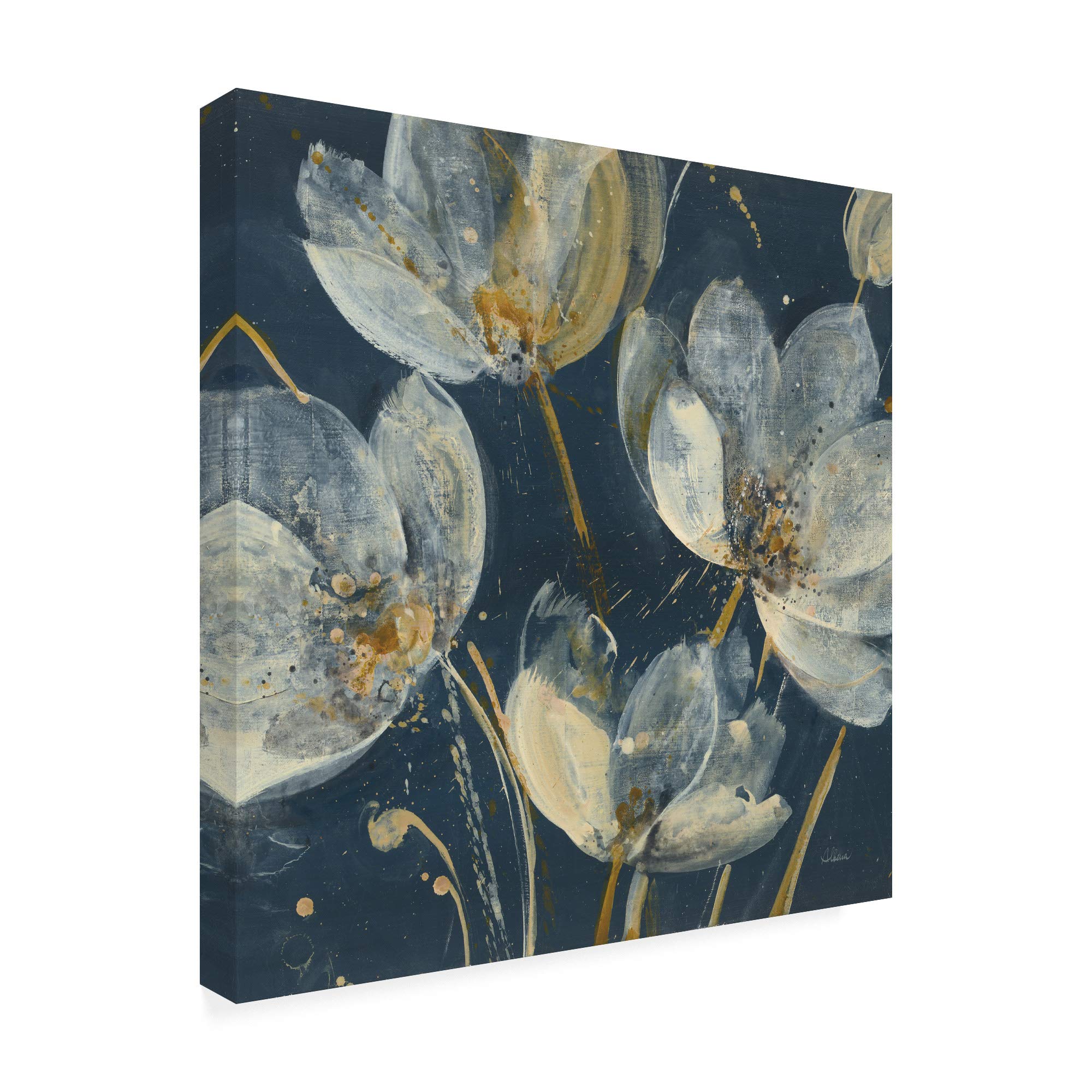 Albena Hristova Translucent Garden Floral Fine Art Print - 18x18 Inch Decorative Wall Art for Living Room, Bedroom & Office Decor