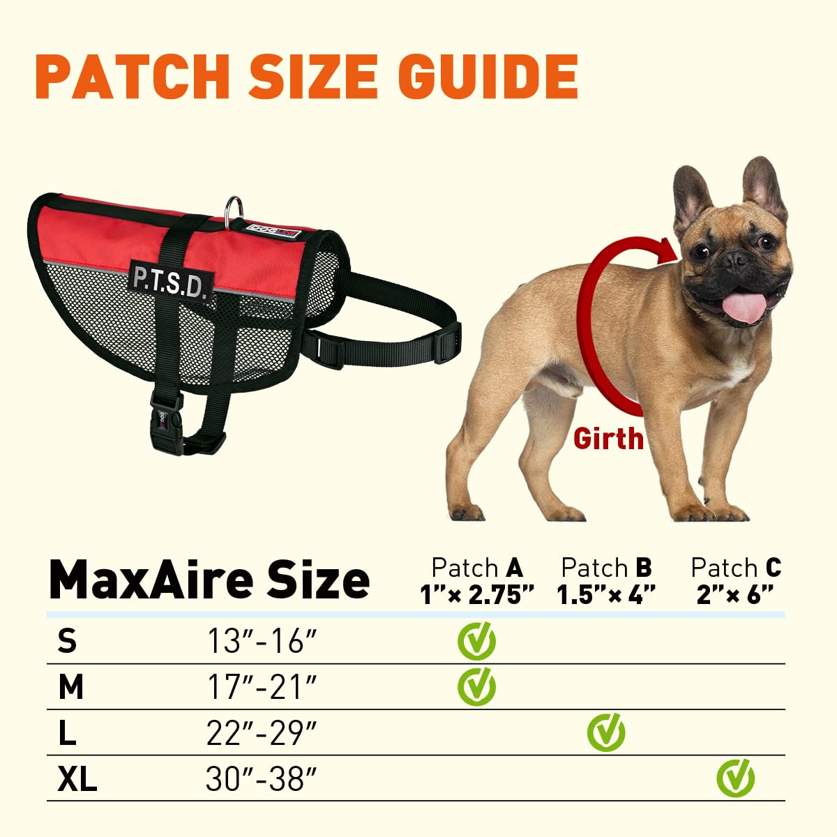 Dogline MaxAire Mesh Cooling Vest for Dogs - Breathable Adjustable Dog Vest with 2 Removable PTSD Patches (22