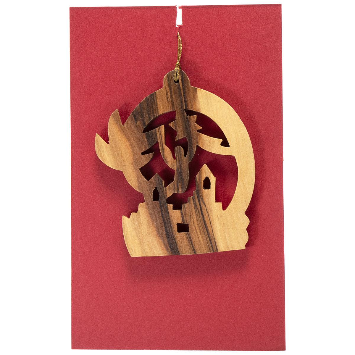 Handcrafted Olive Wood Christmas Tree Ornaments - Elegant & Eco-Friendly Holiday Decor for Home, Office & Festive Celebrations